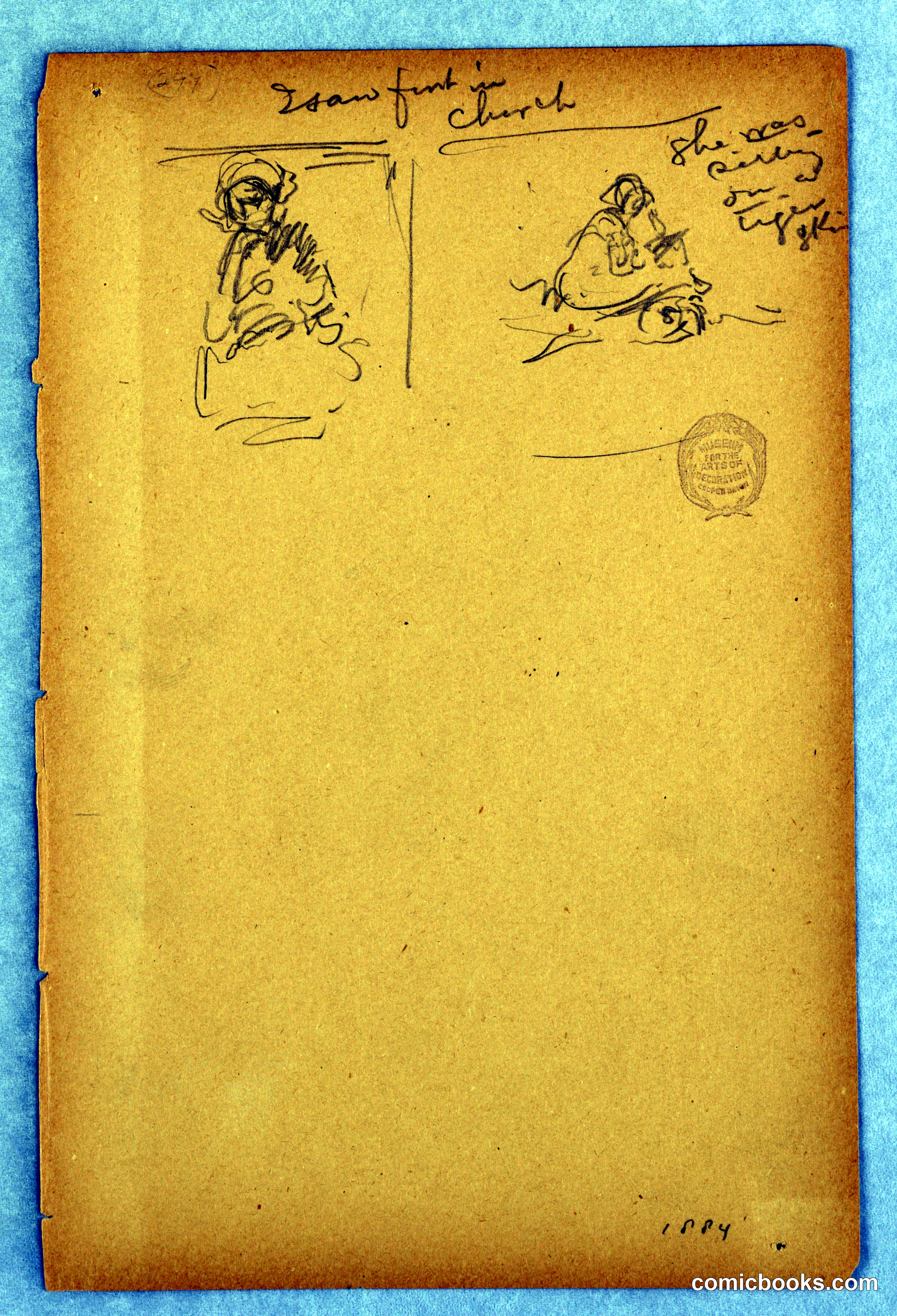 Study Sheet with Female Figures