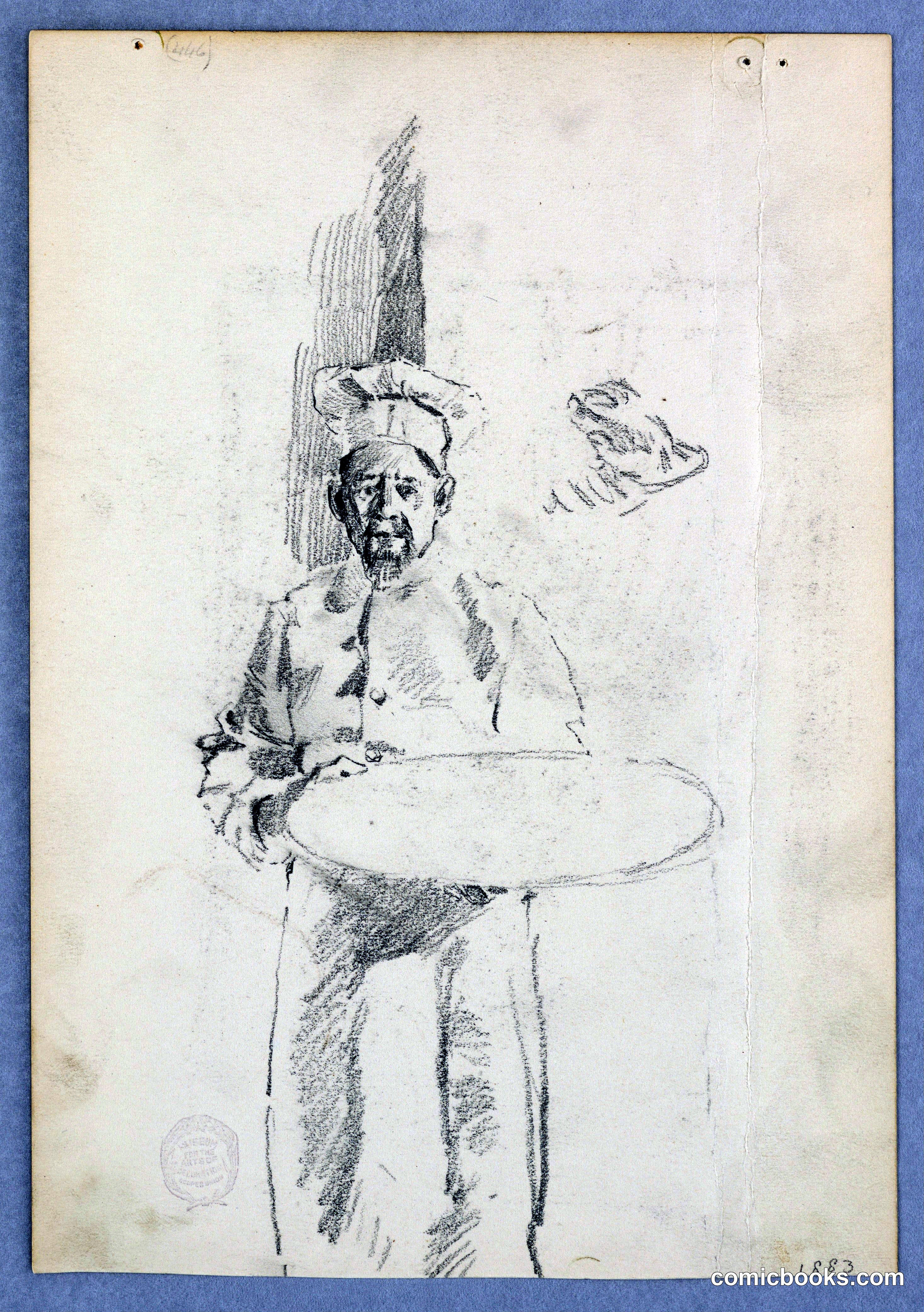 Study of a Man with Tall Hat