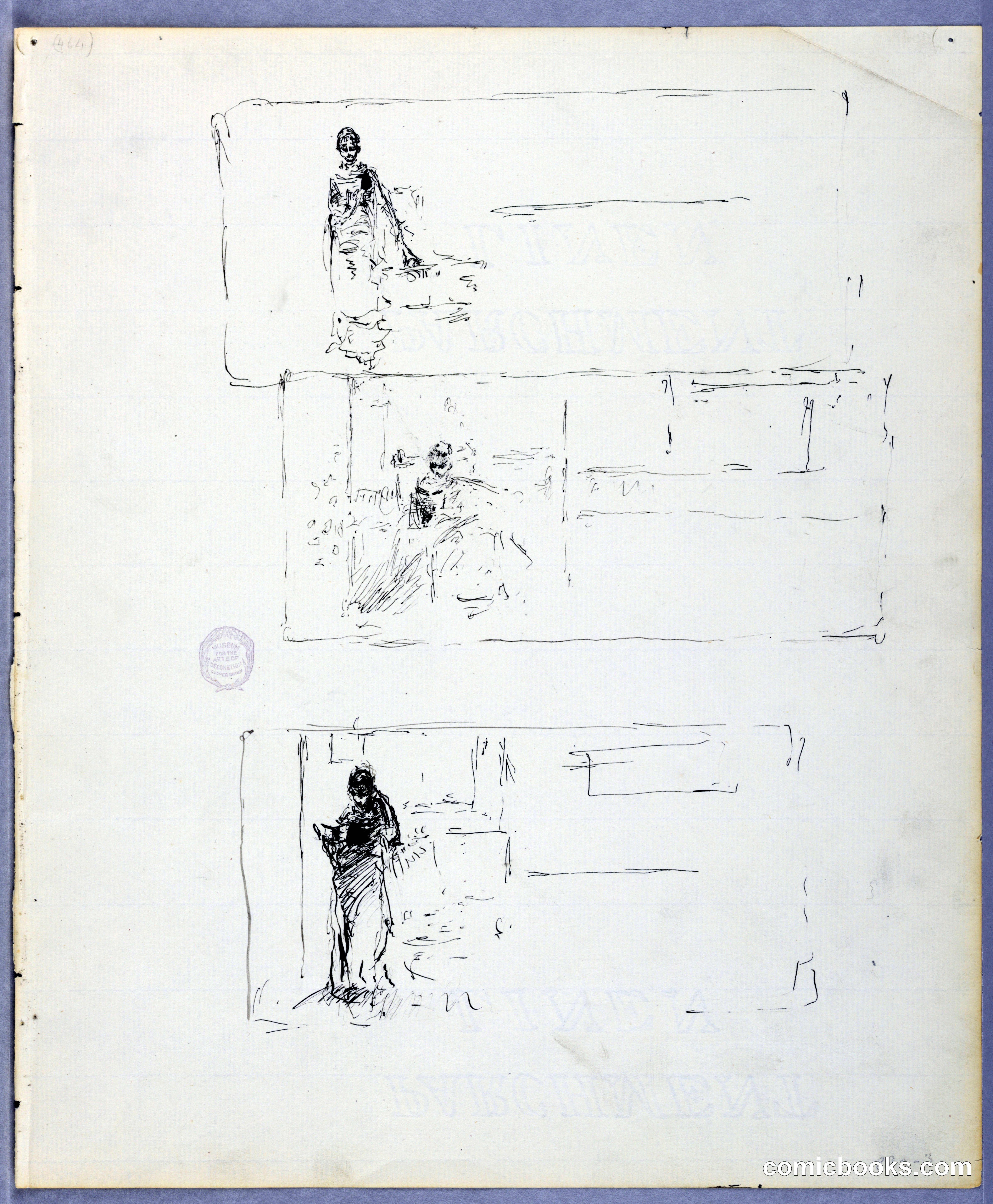 Study Sketches of a Woman