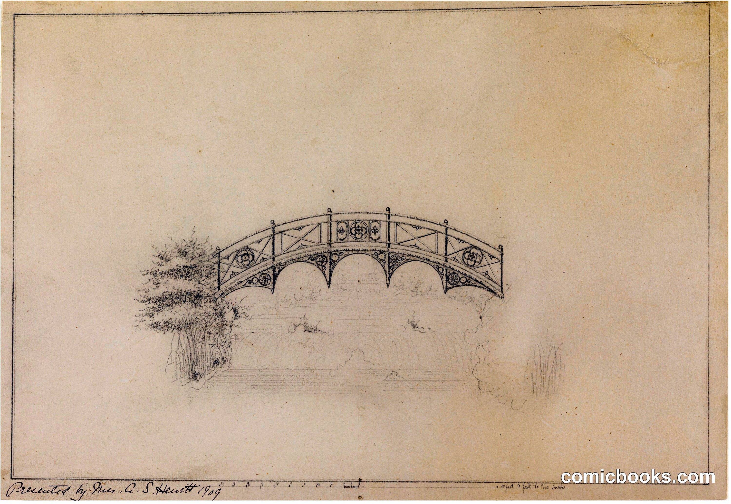 Design for Bridge in Garden Pavilion