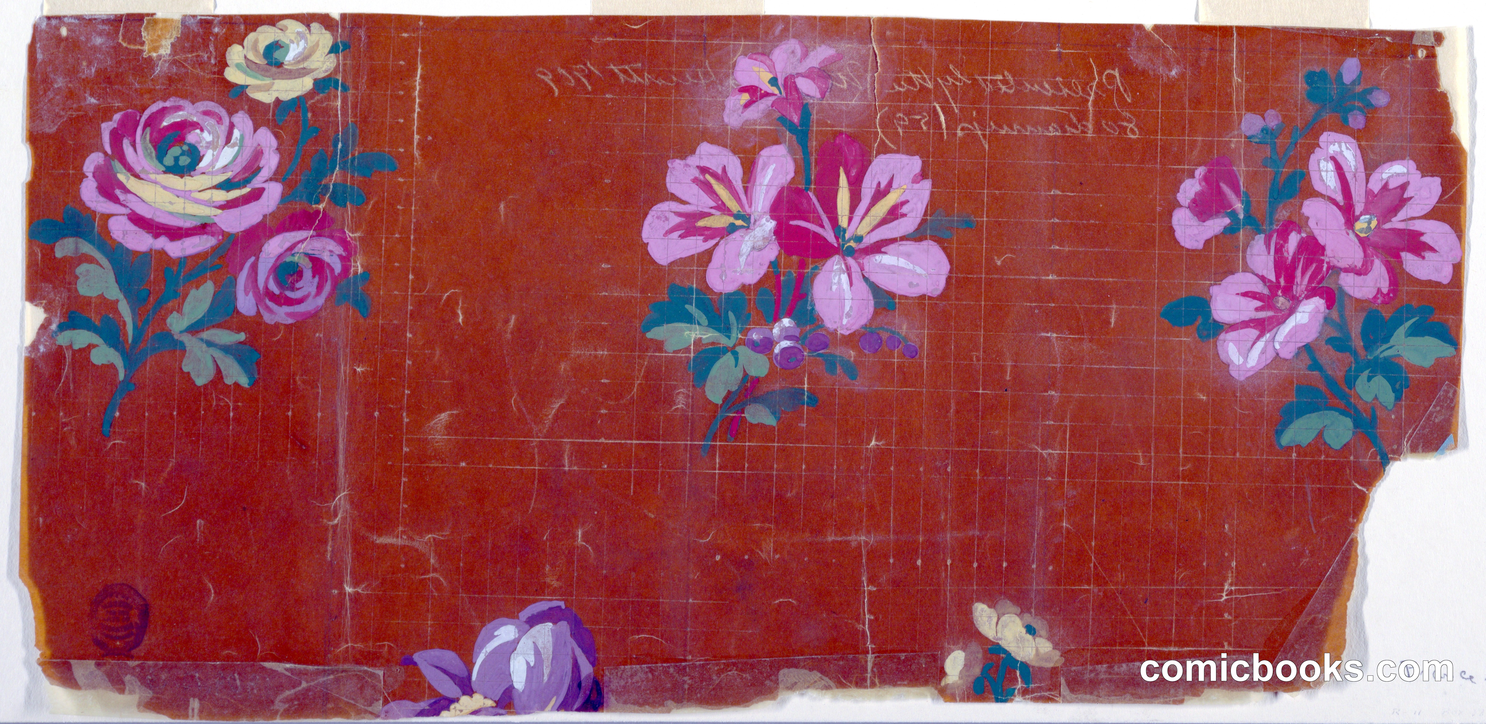 Design for a Silk Brocade, Fragment