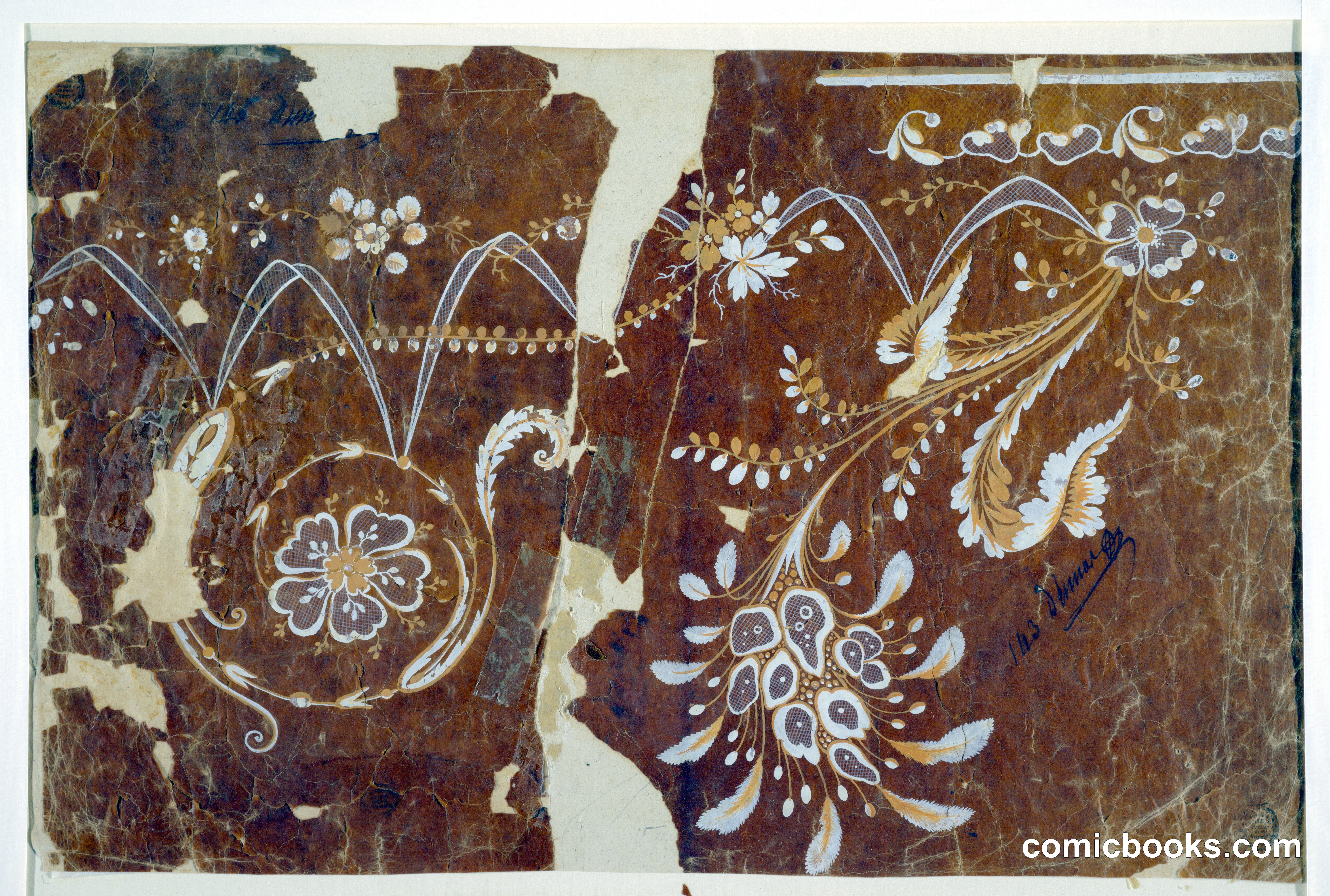 Design for an Embroidered or Woven Horizontal Border