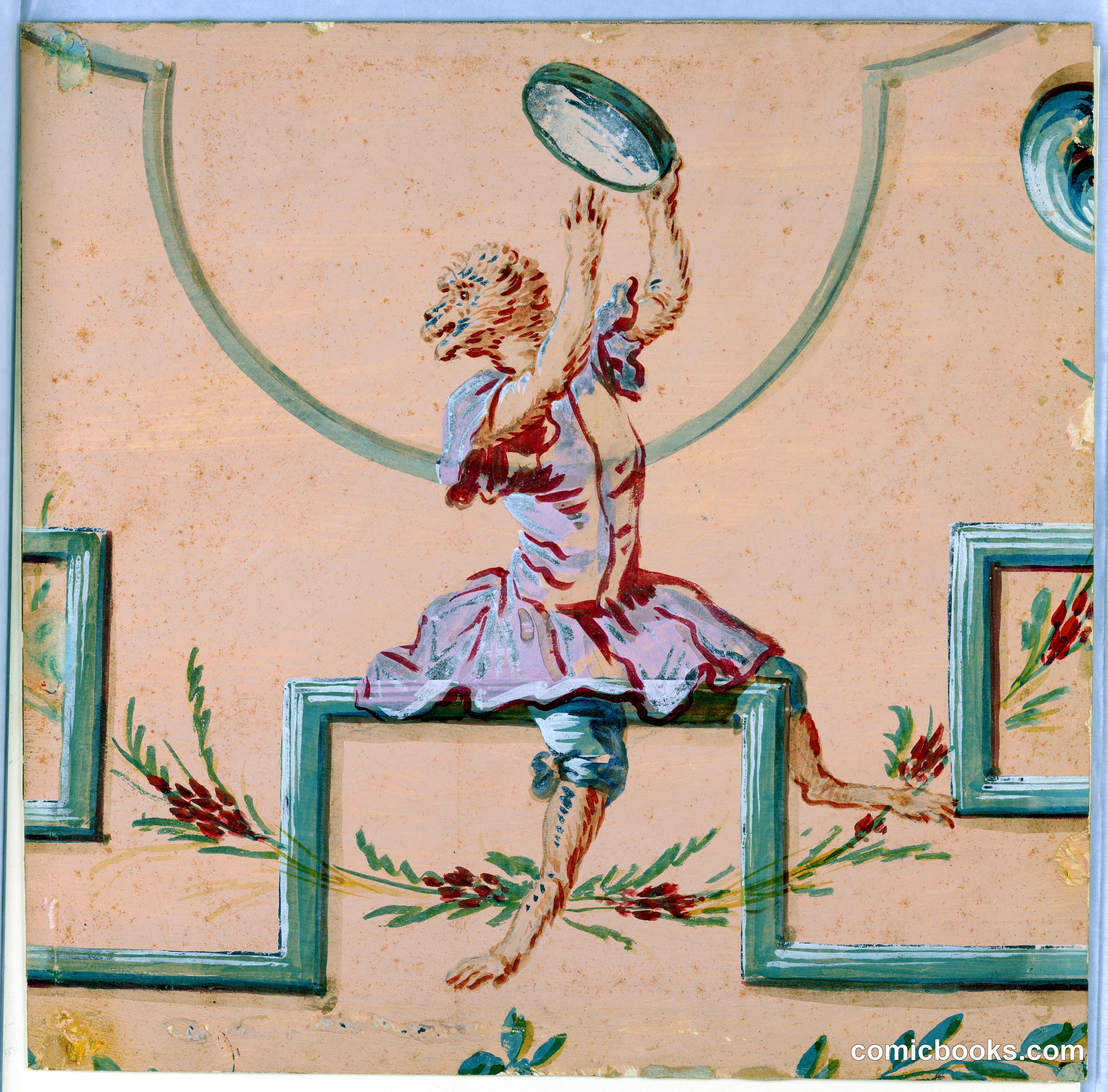 Male Monkey with Tambourine