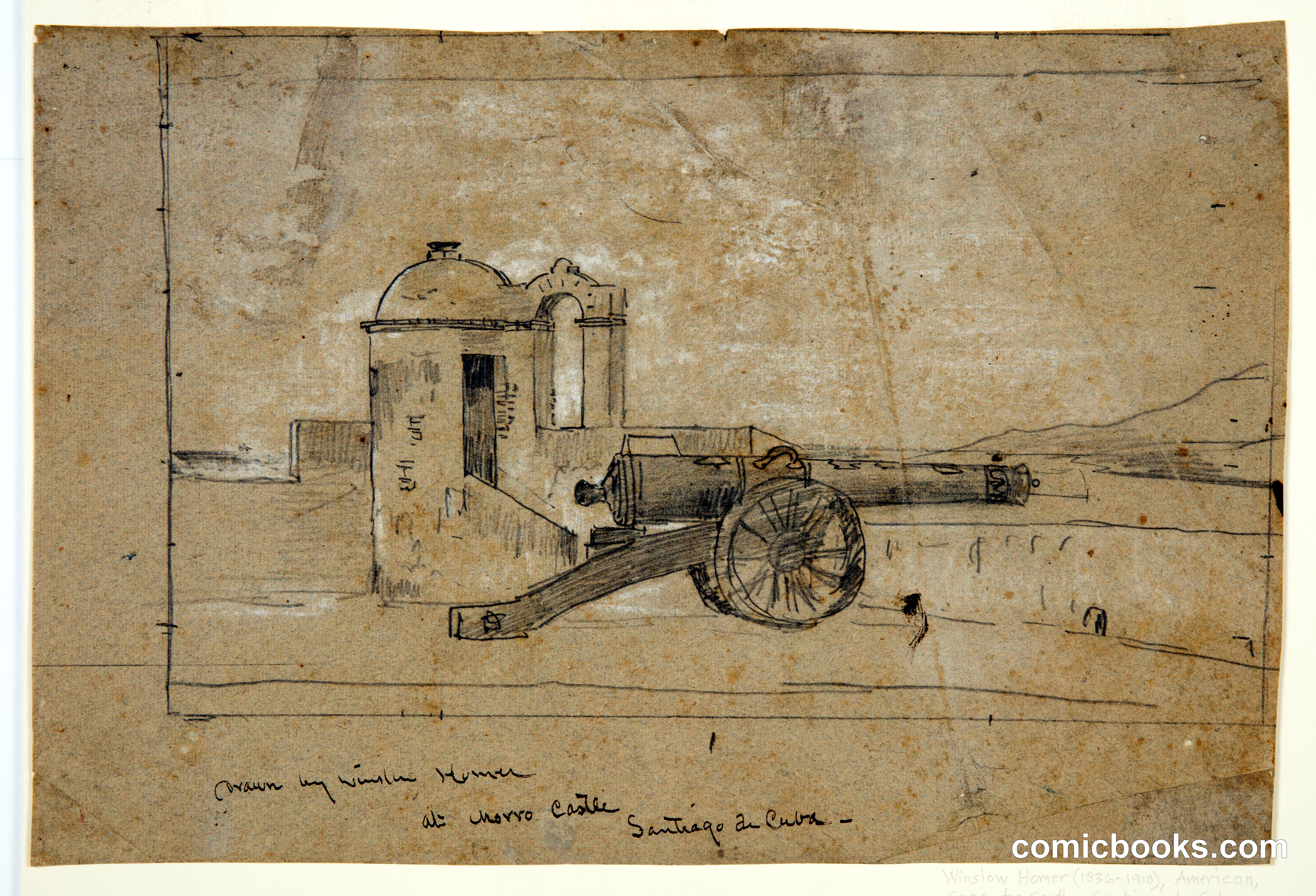 Study for Searchlight, Harbor Entrance, Santiago de Cuba