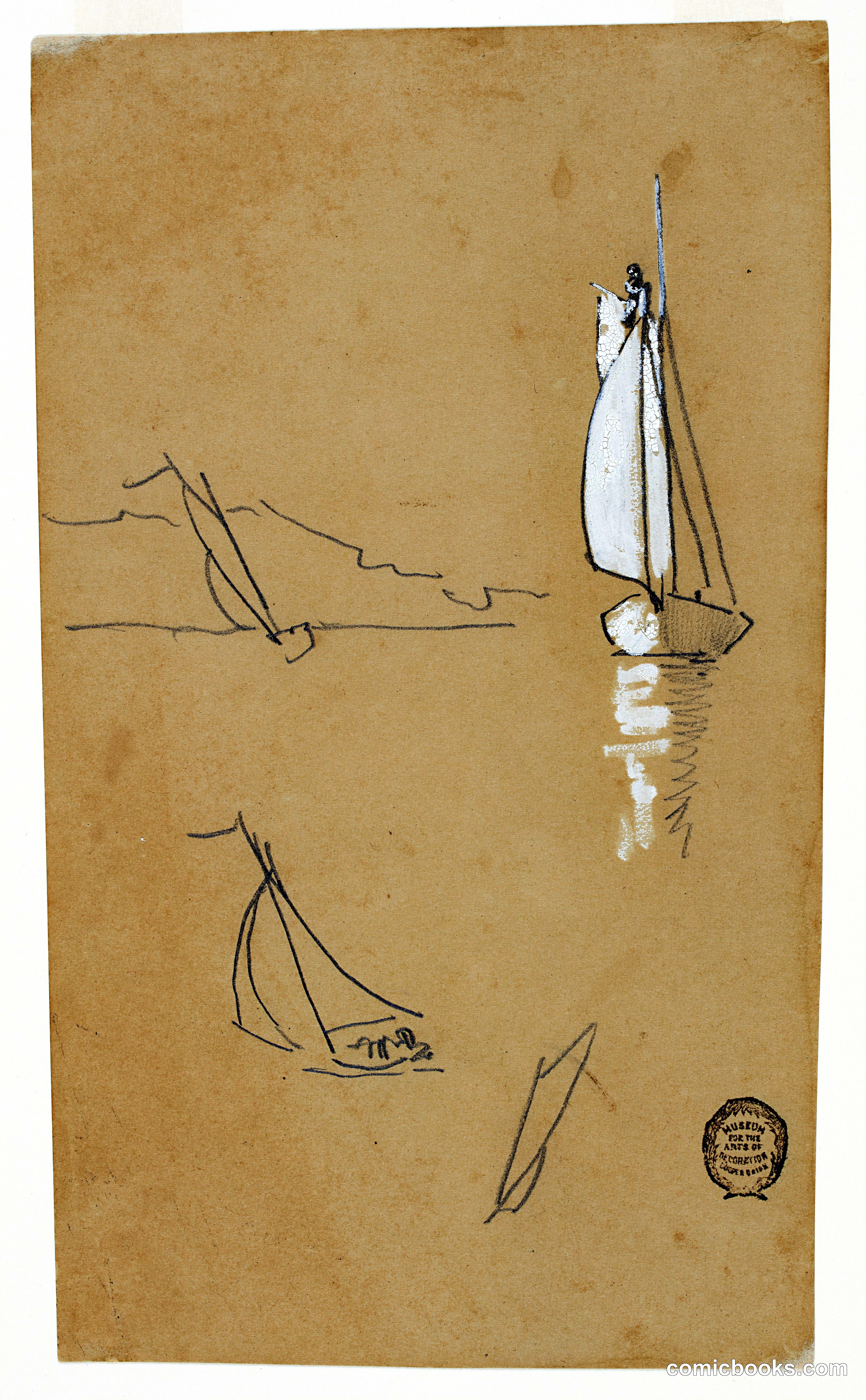 Four Sketches of Sloops