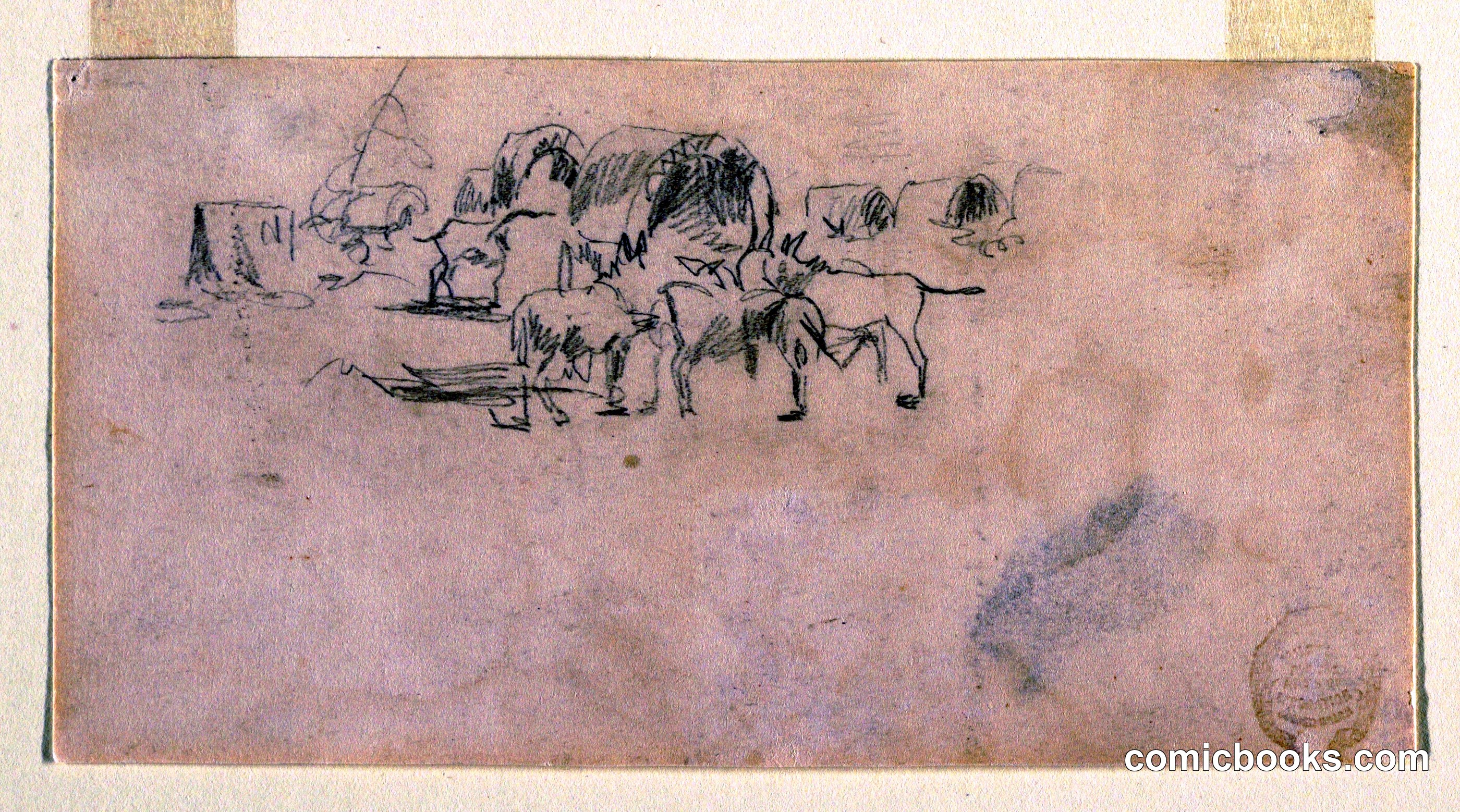 Wagon Train in Camp