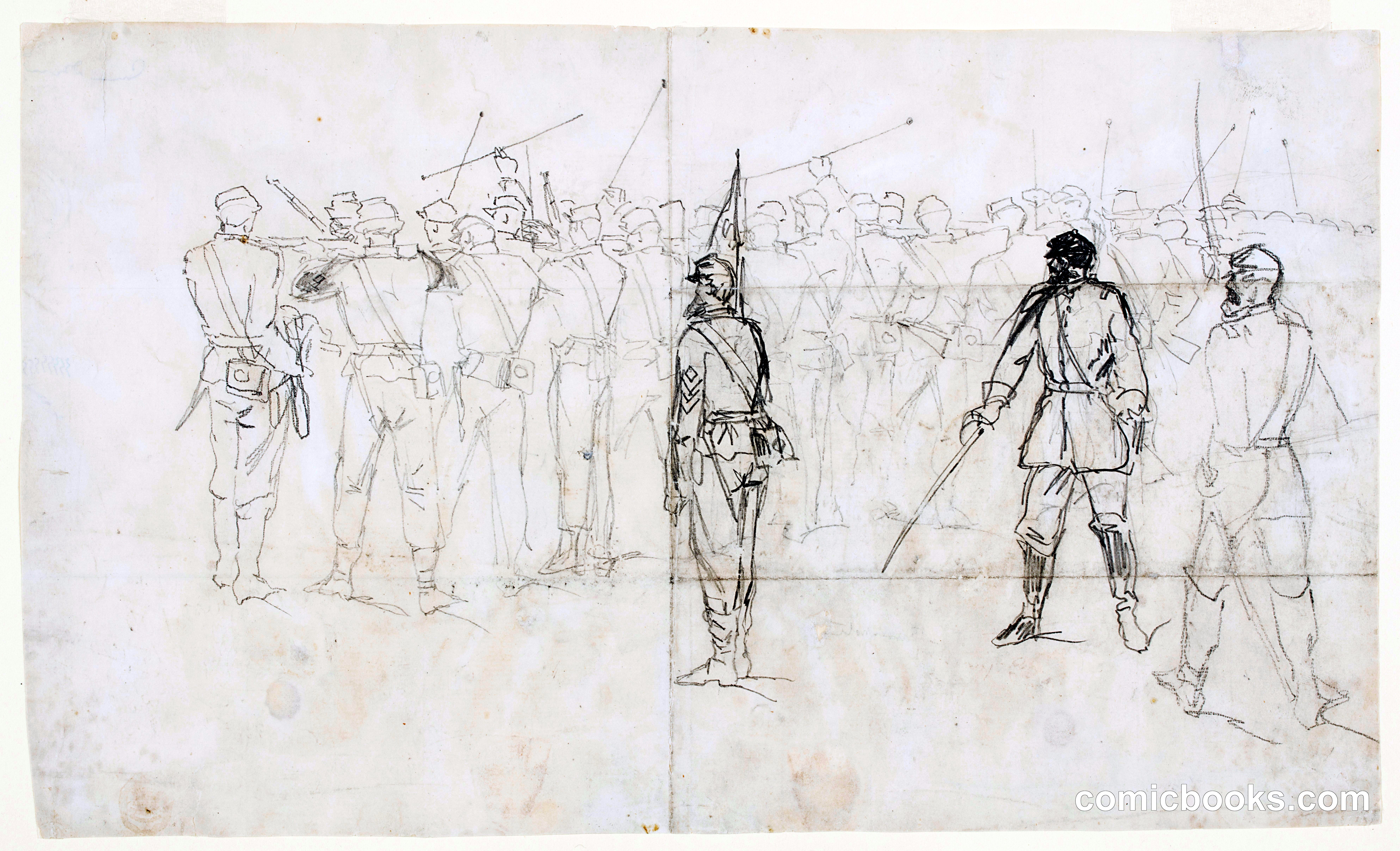 Infantry Rifle Drill, Sickles Regiment, Lee's Mills, Virginia