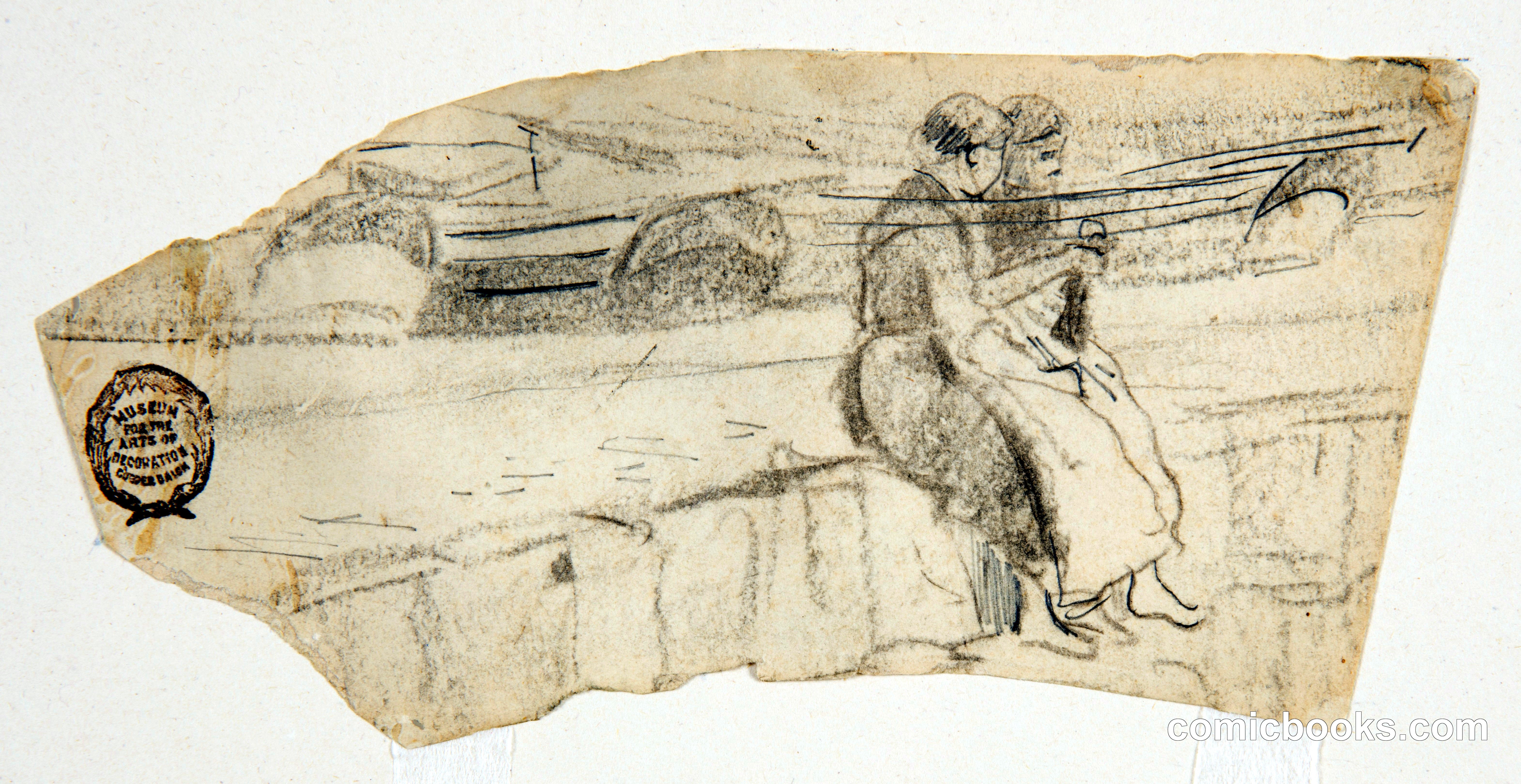 Two Women Seated on a Sea Wall, Cullercoats, England