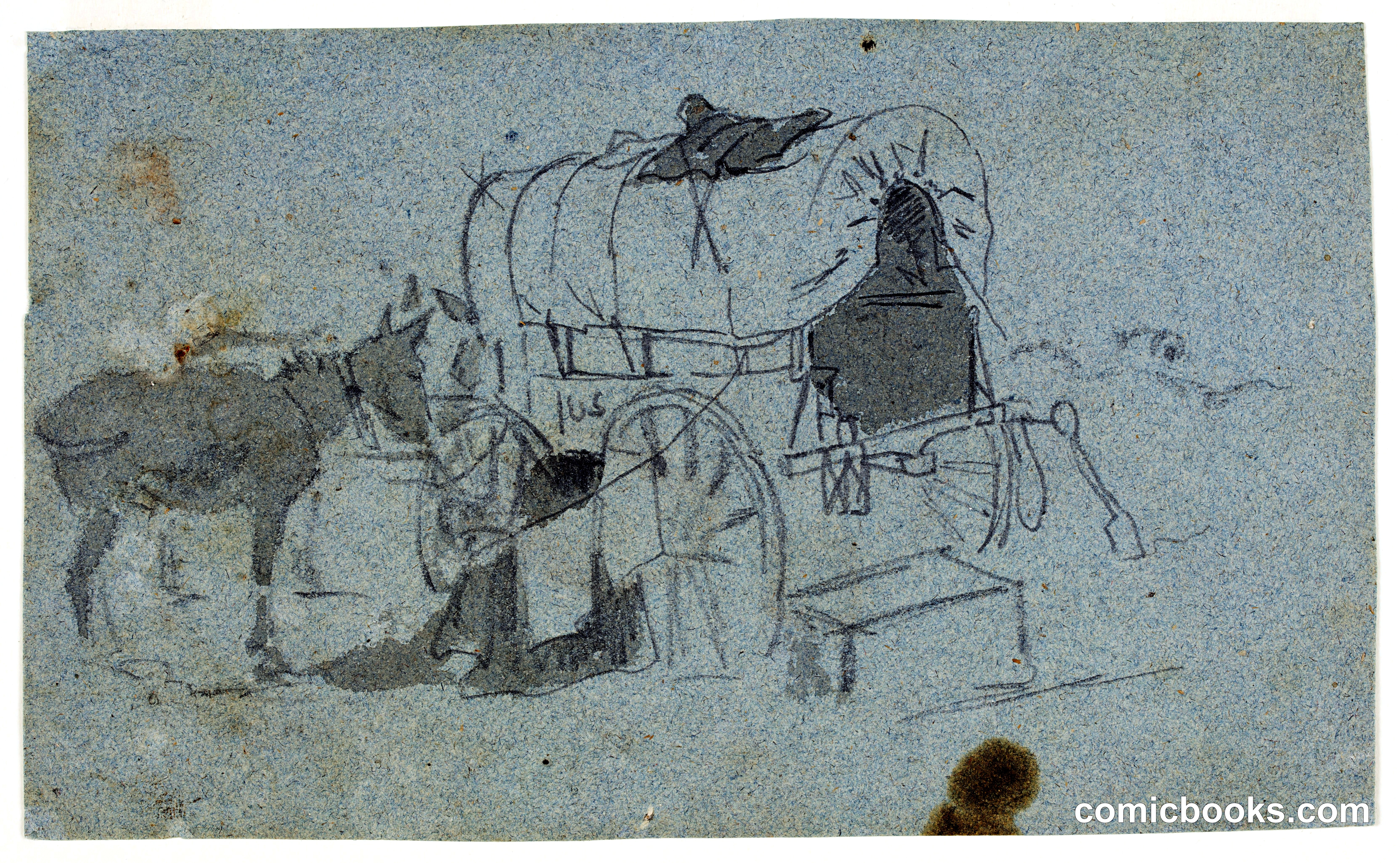 Army Wagon and Mule