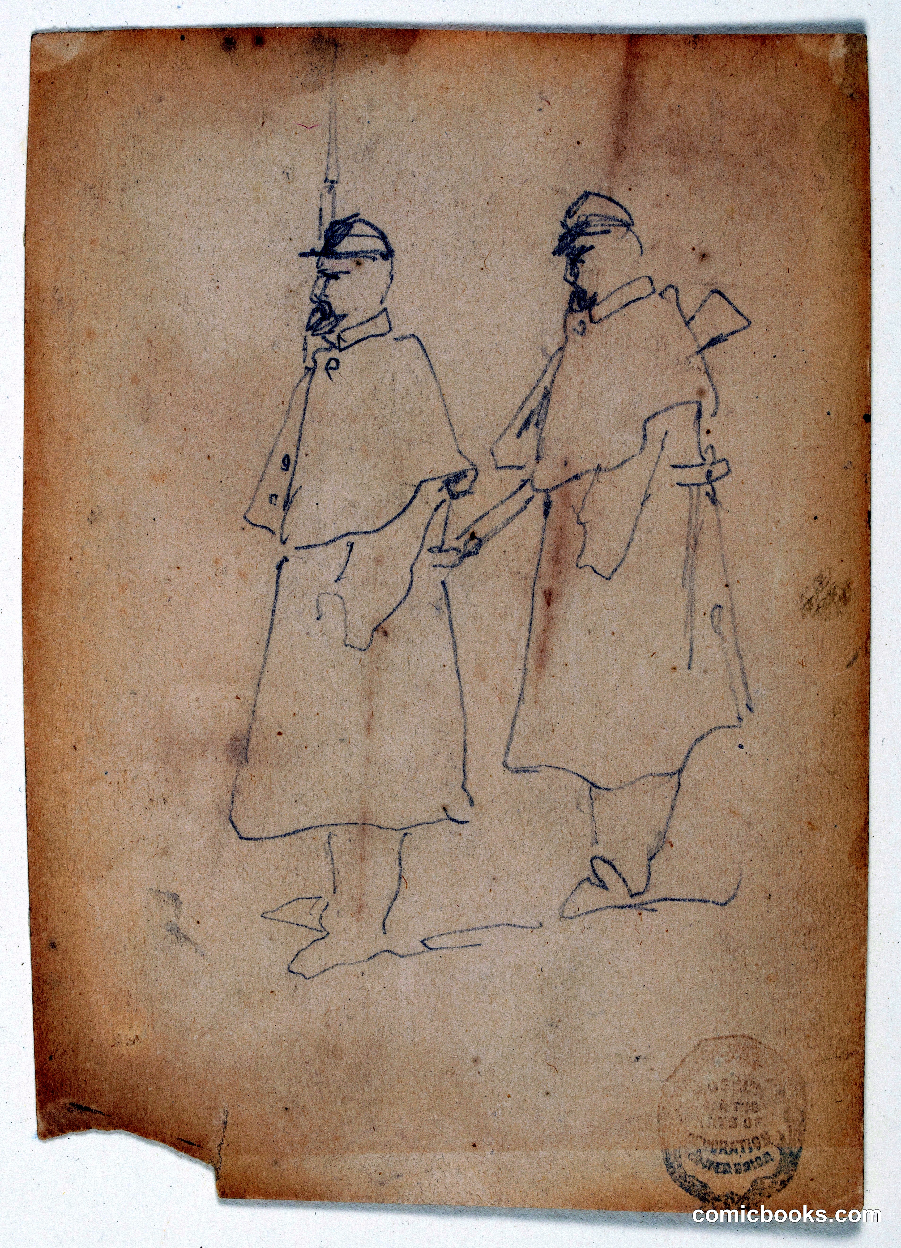 Two Studies of a Sentry
