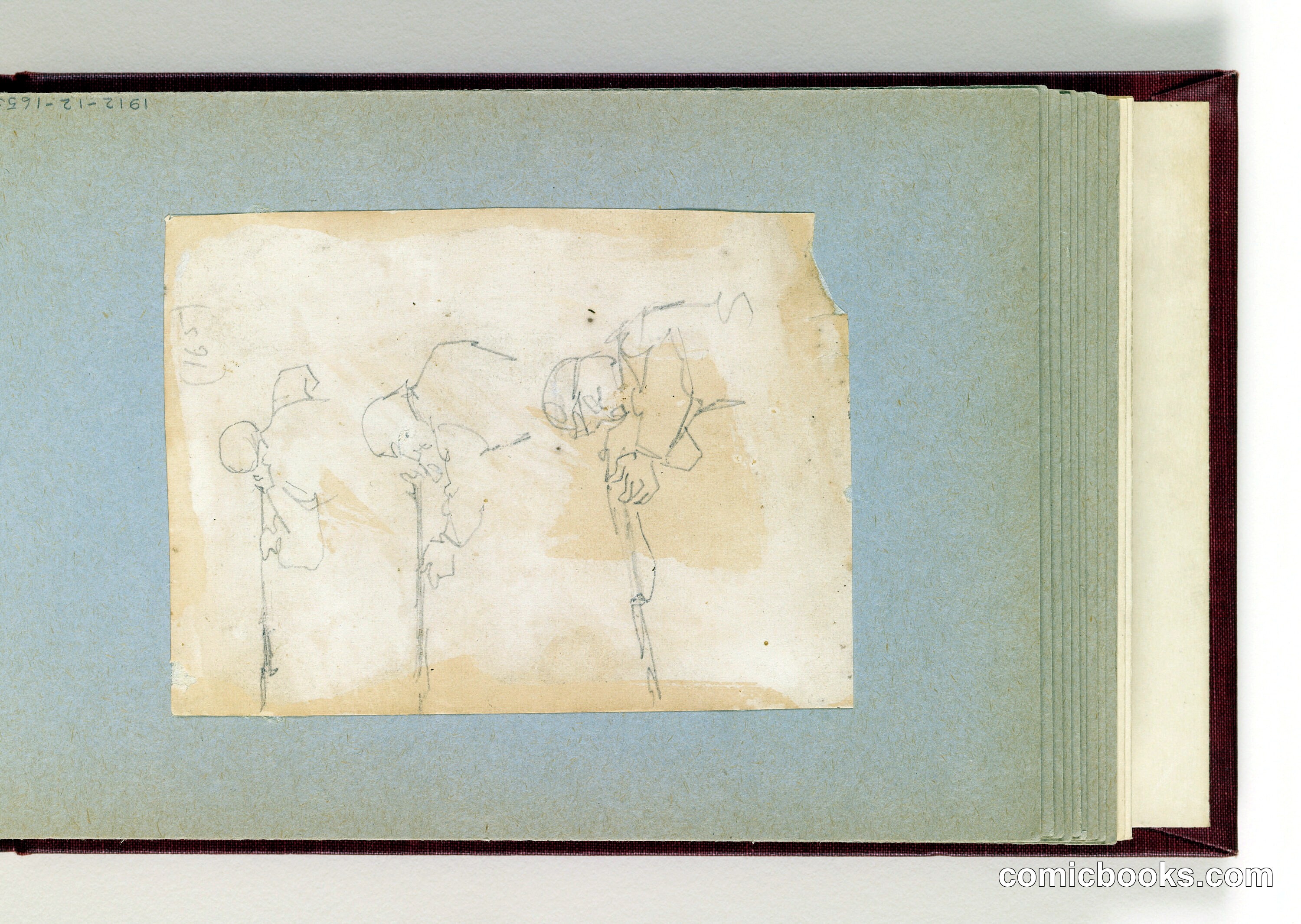 Three Sketches of a Soldier Firing Rifle