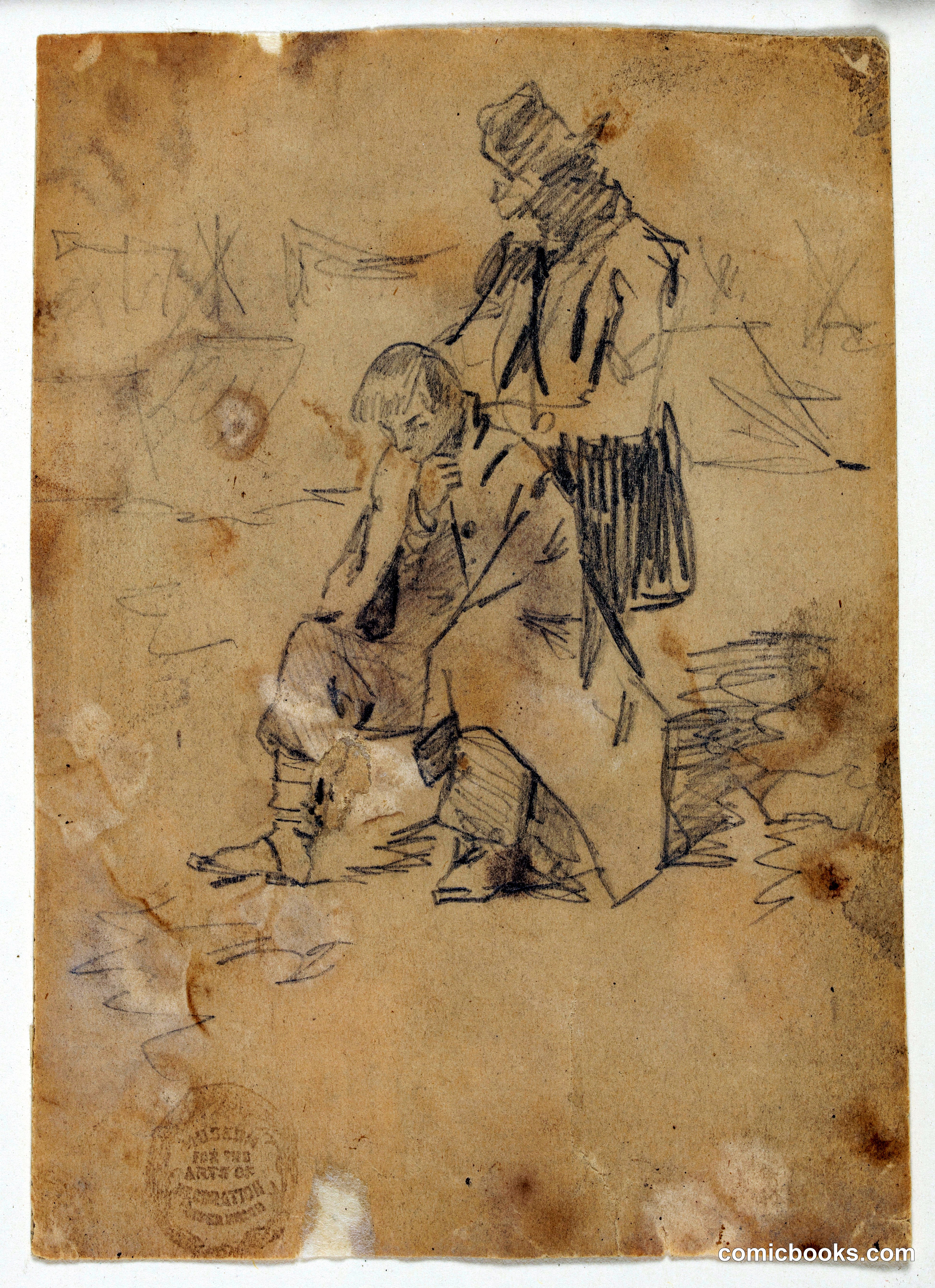 Soldier Sitting on a Box