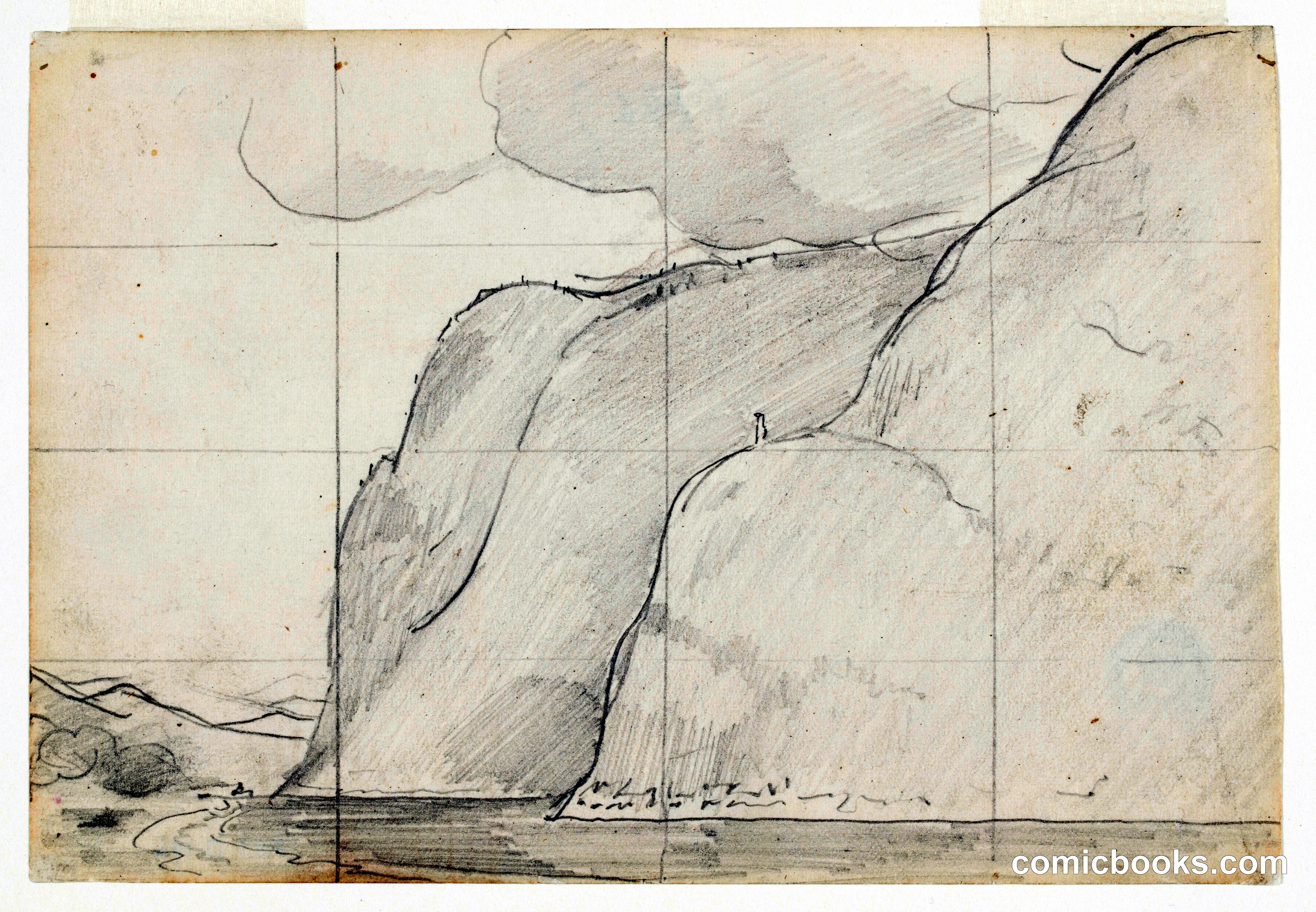 Study for 'Cape Trinity, Saguenay River'
