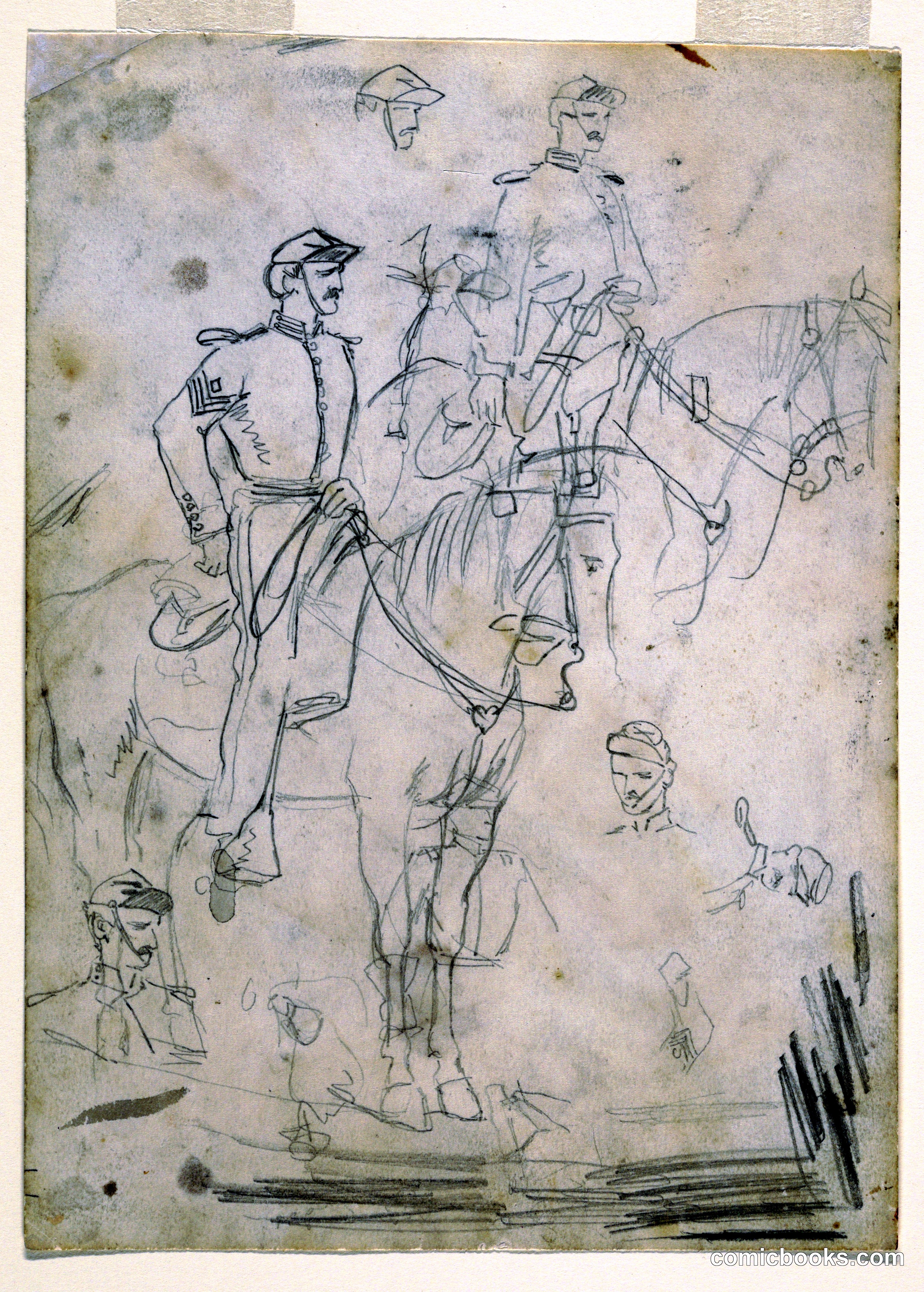Two Sketches of an Officer