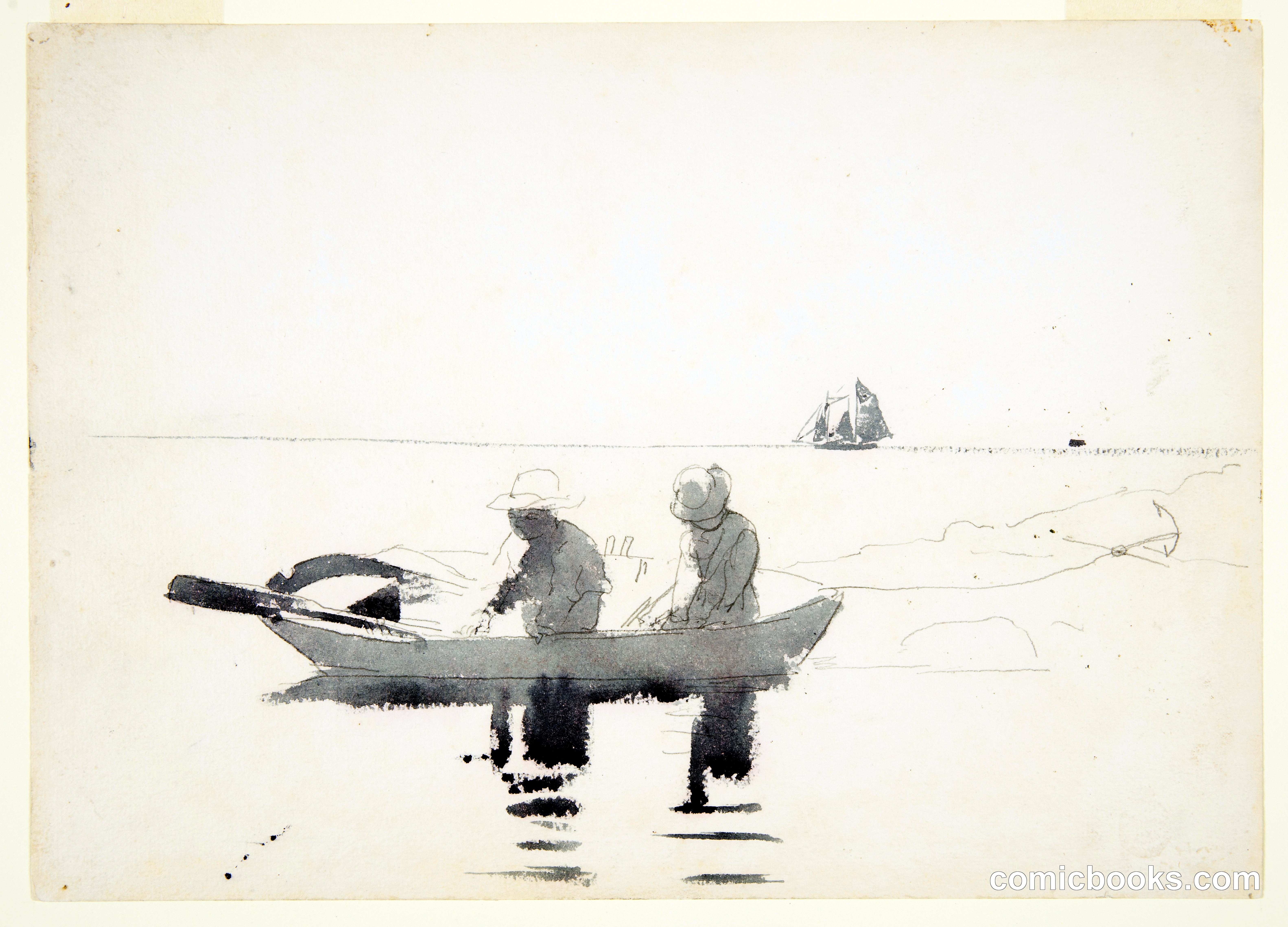 Two Figures in a Rowboat