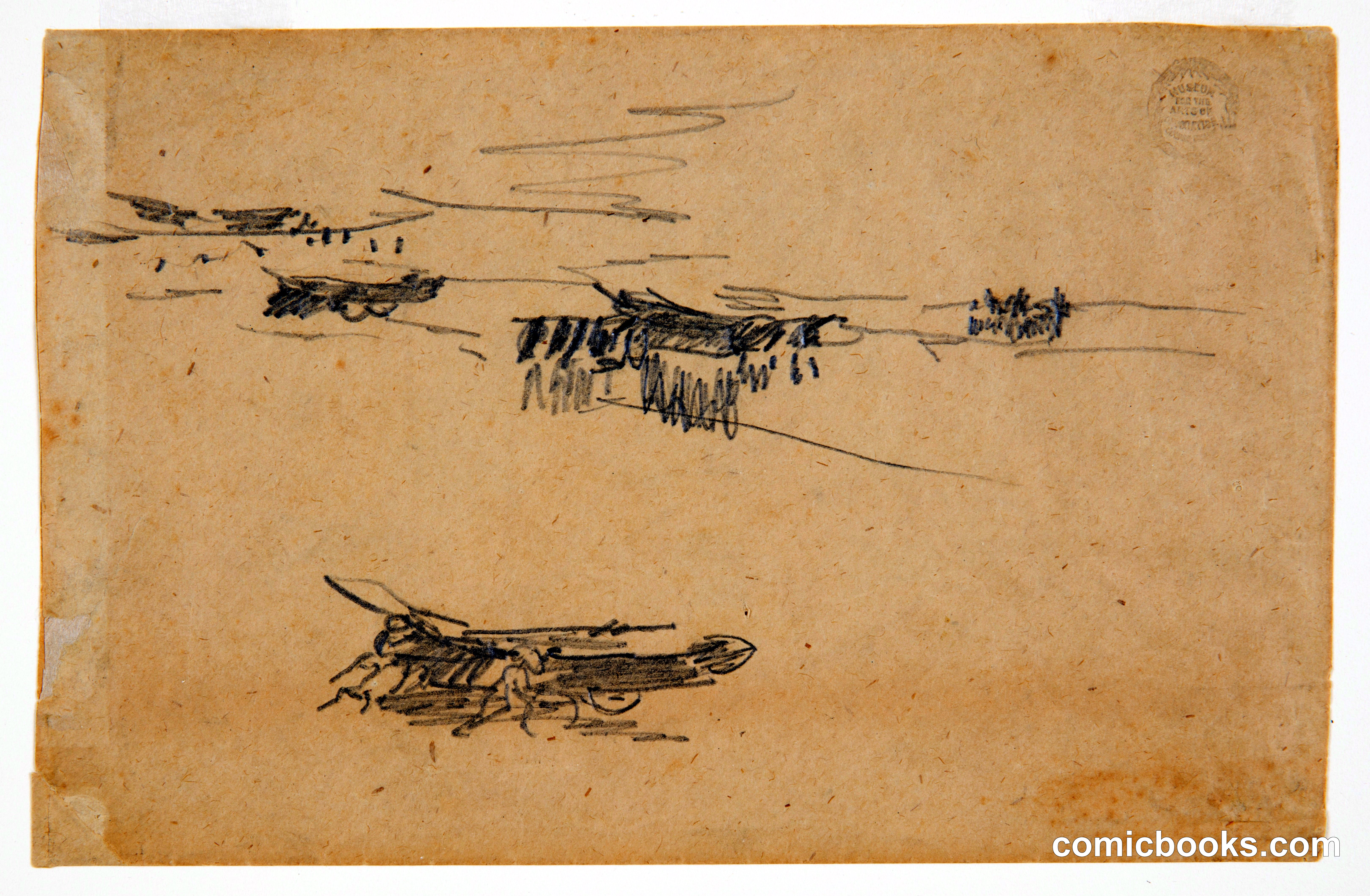 Sketches of Dories on Carriages