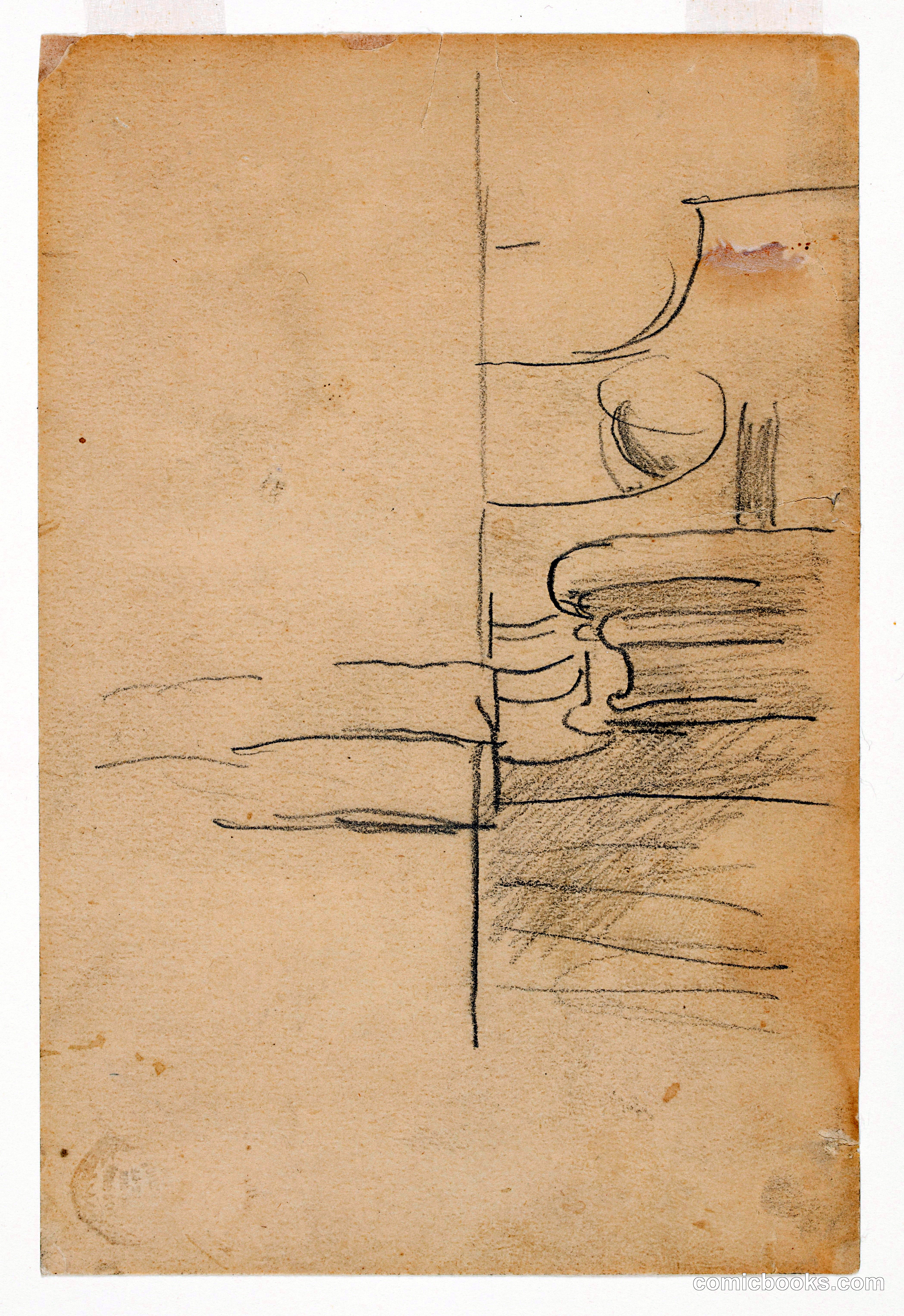 Sketch of Details of a Ship's Railing