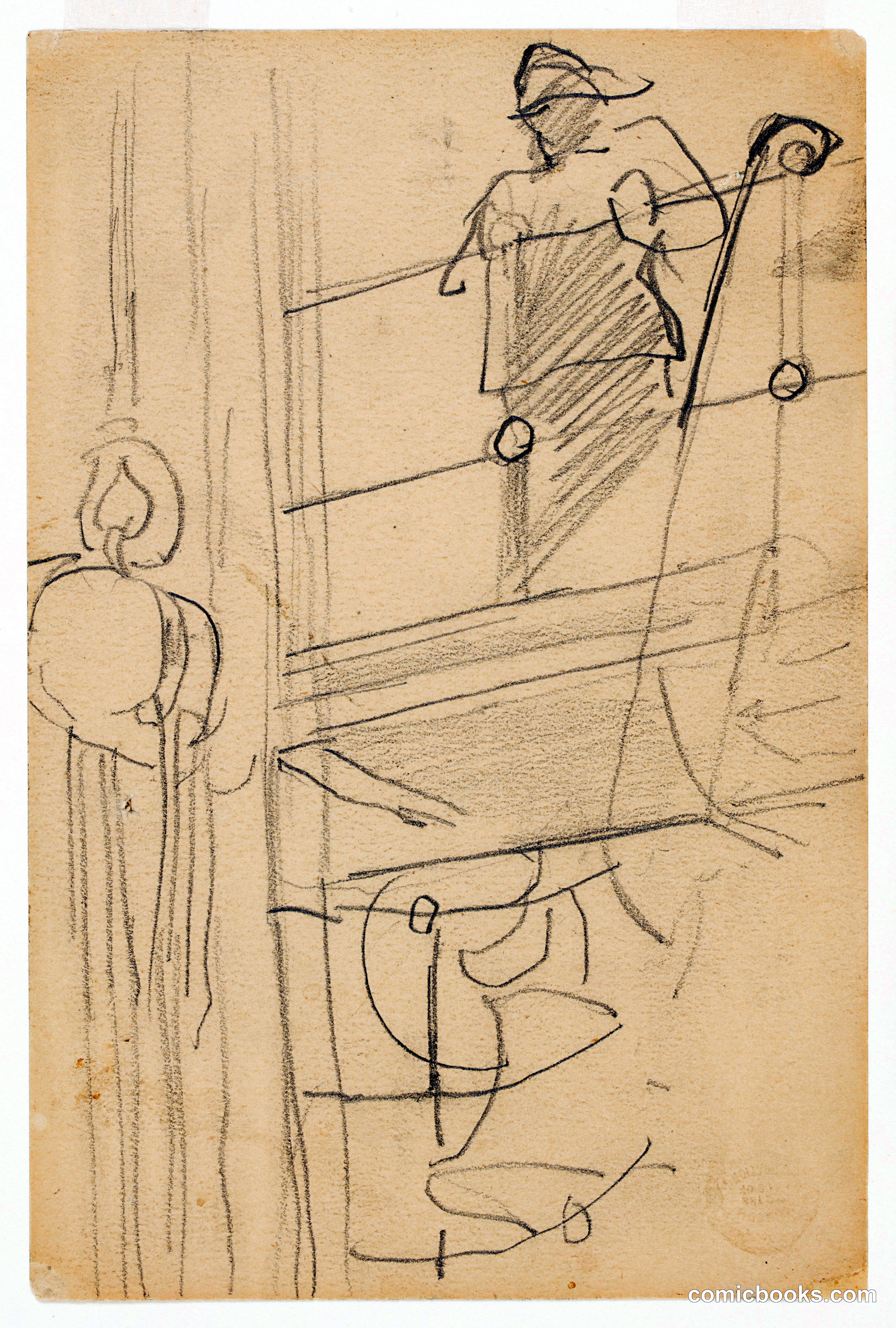 Figure in Oilskins at a Ship's Railing