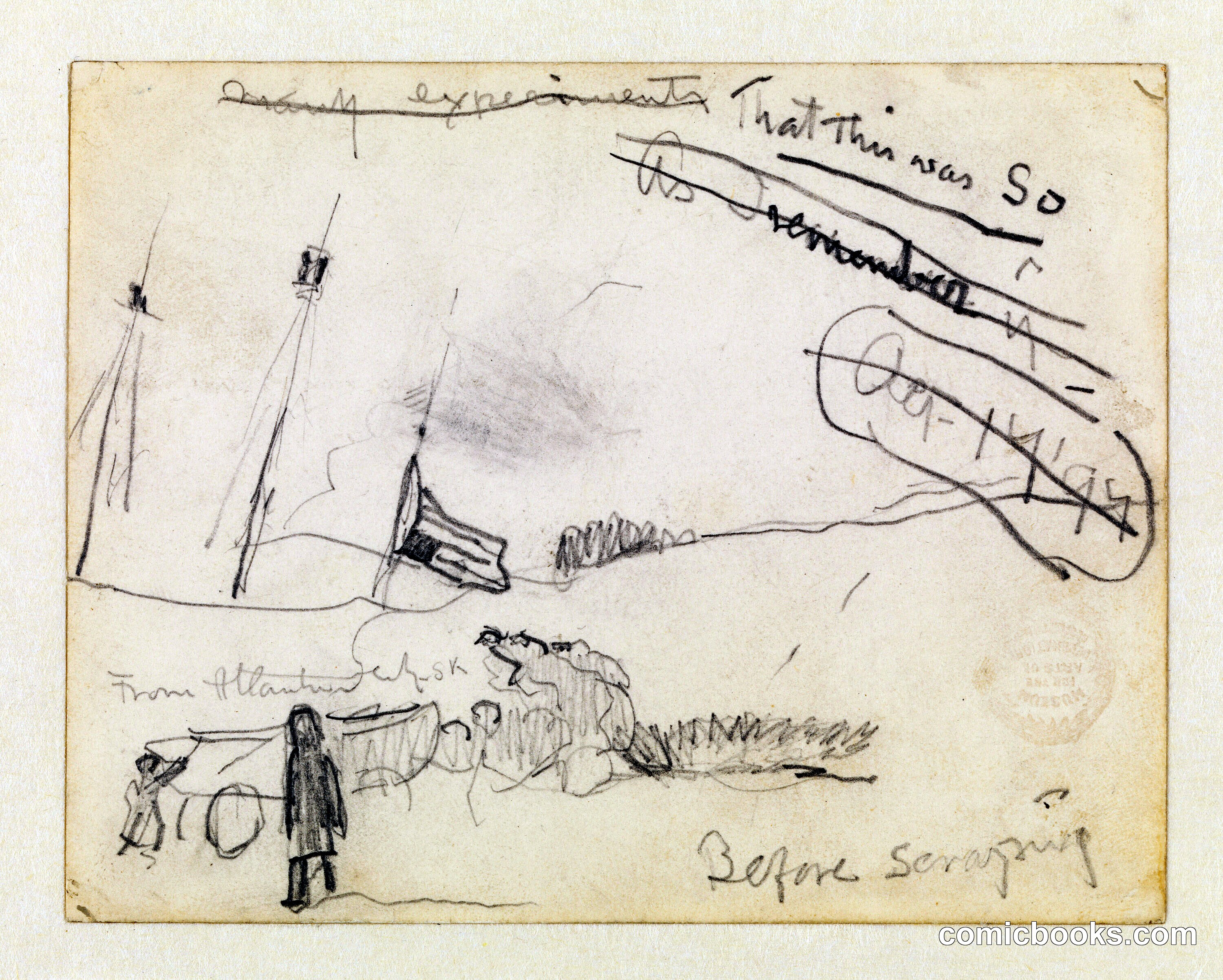 Masts of Ship with United States Flag