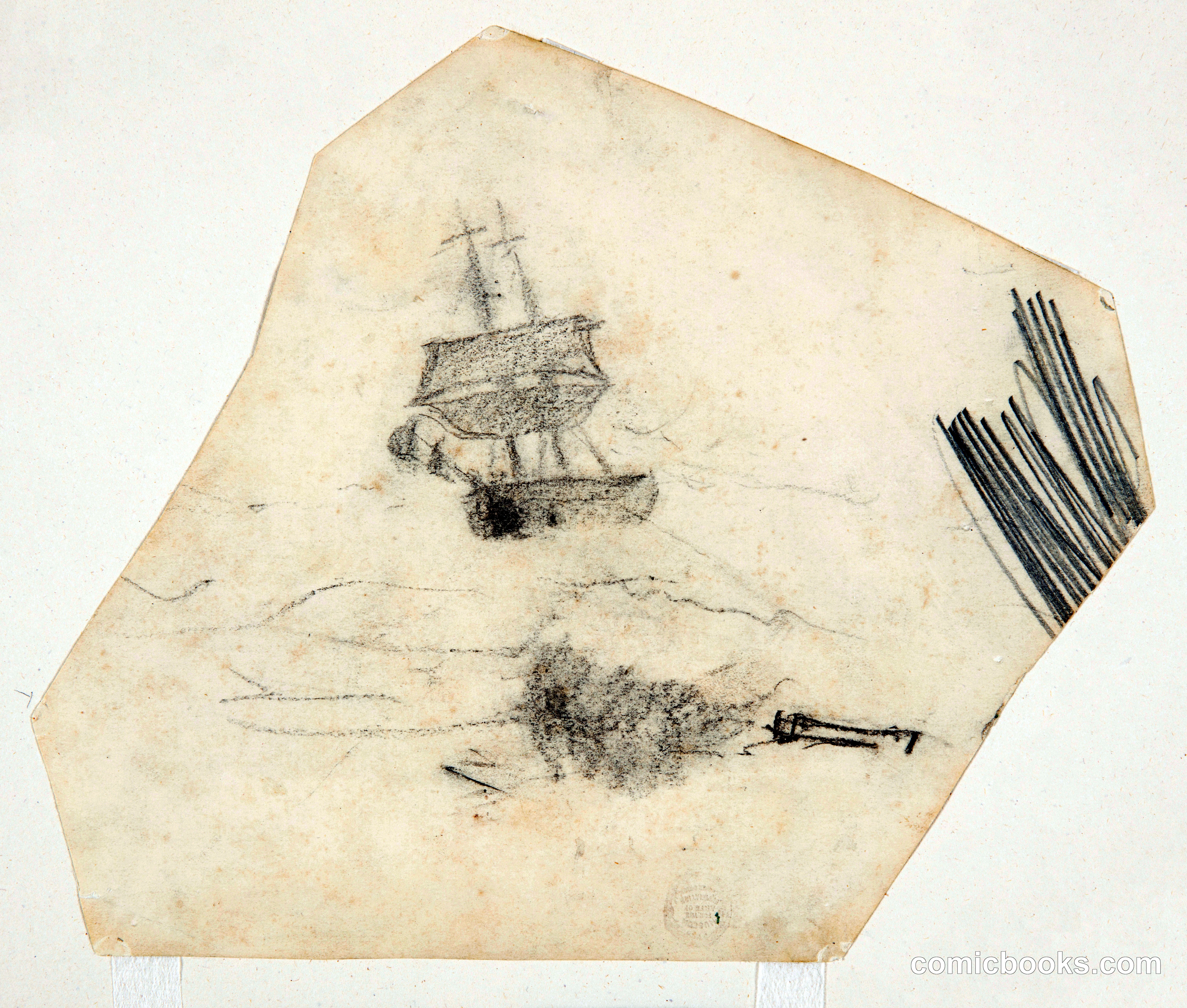 Square Rigger in a Stormy Sea