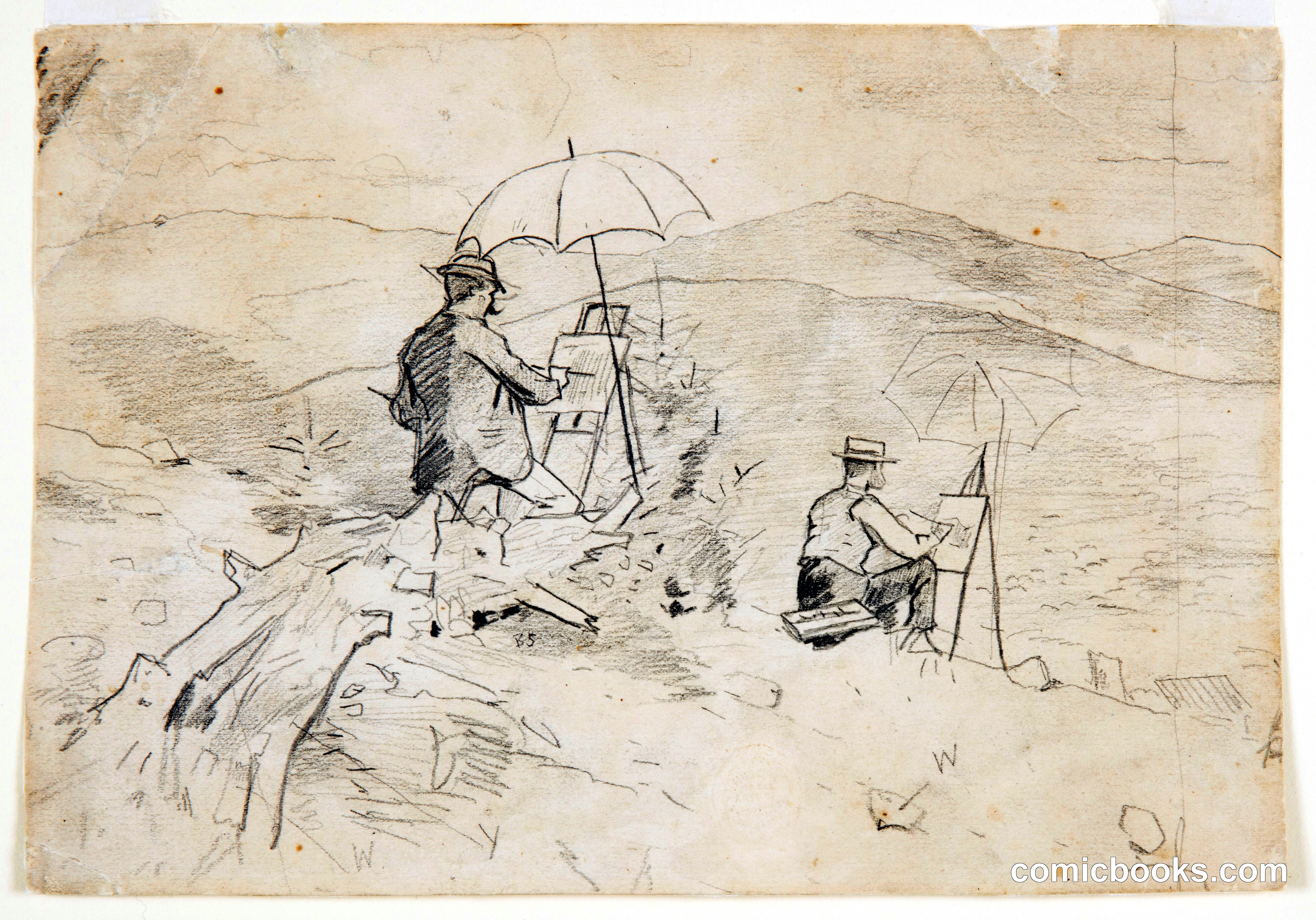 Artists Sketching in the White Mountains