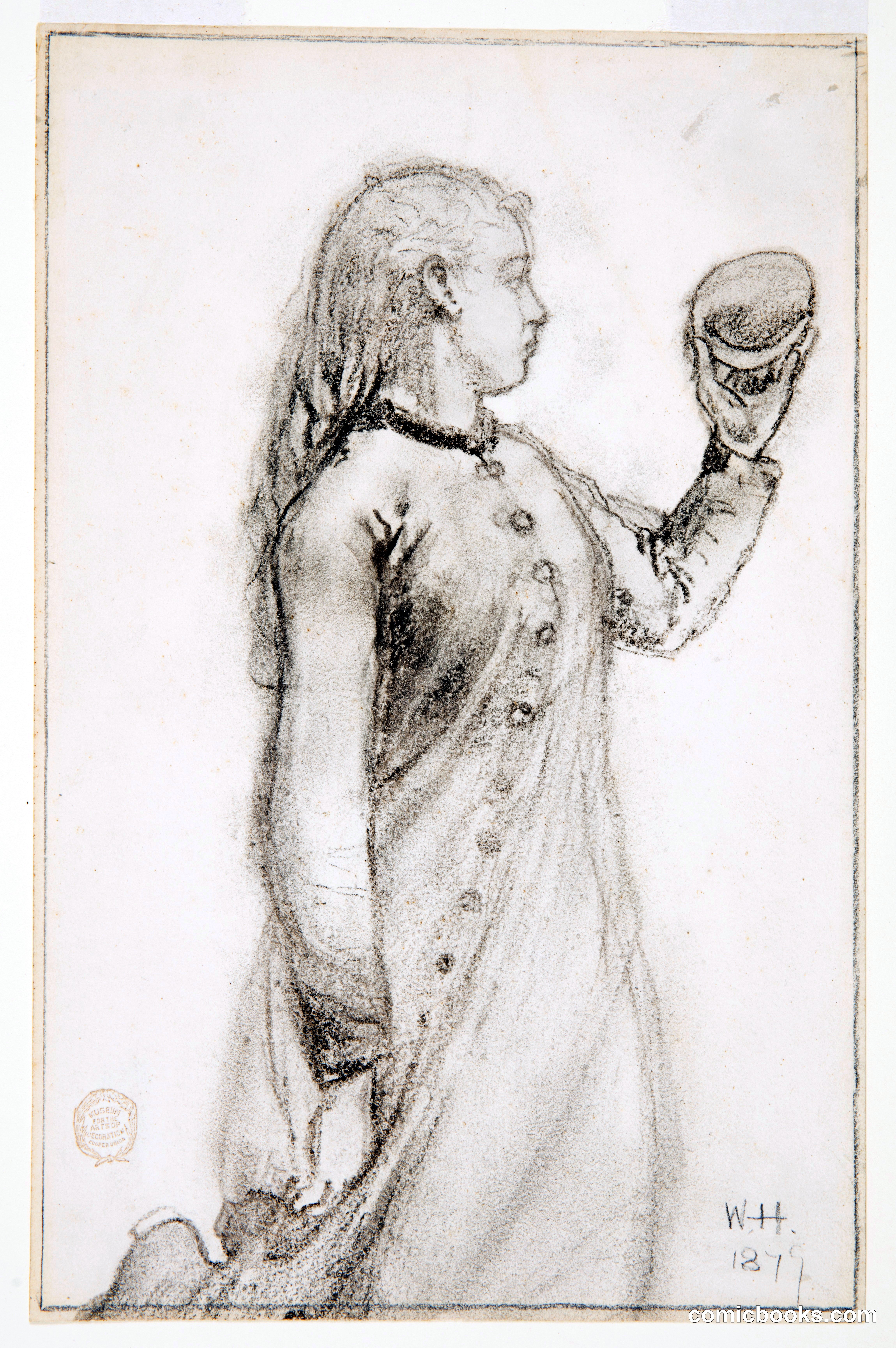 Girl Holding a Shell