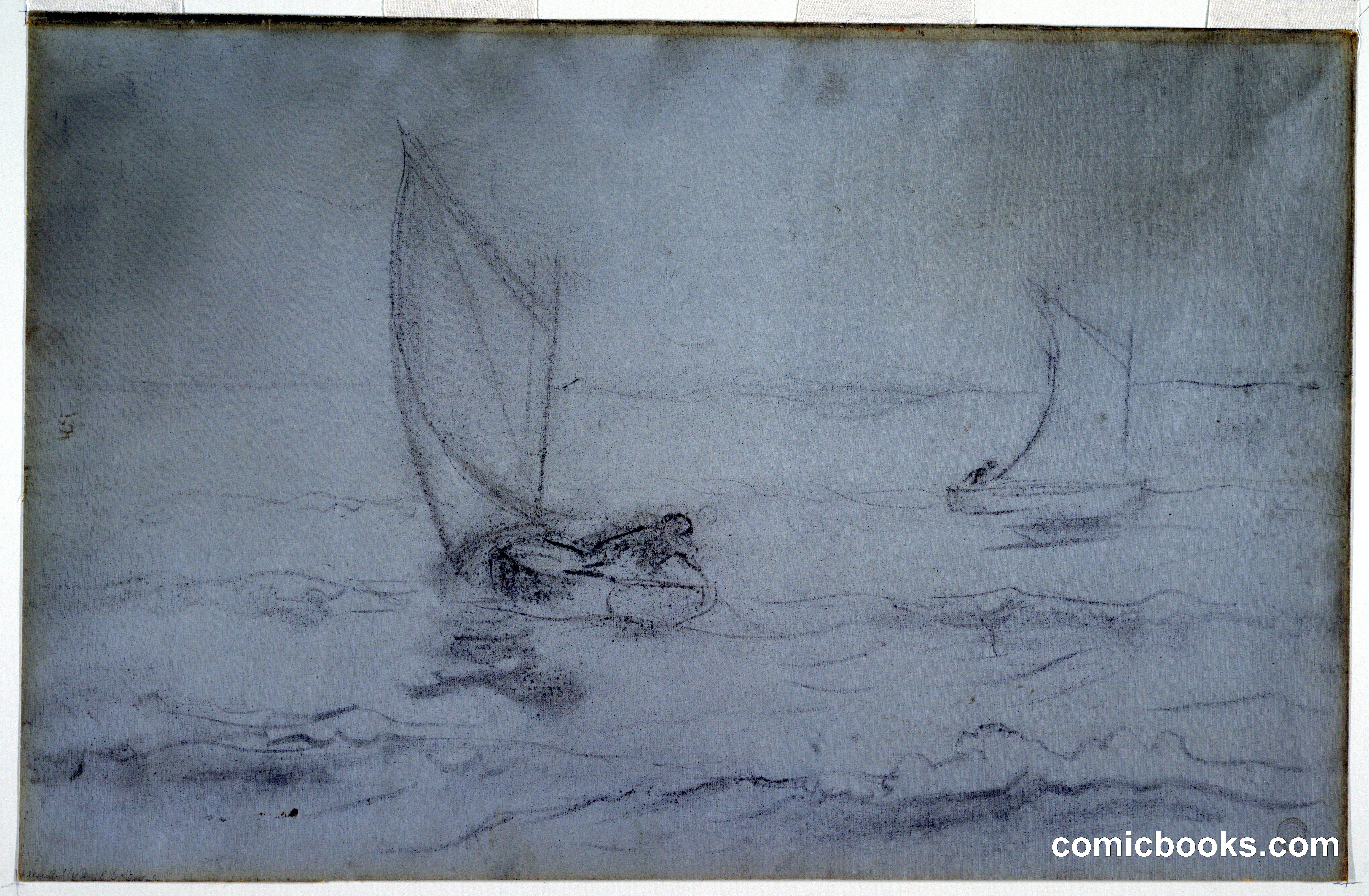 Two Sloops Sailing