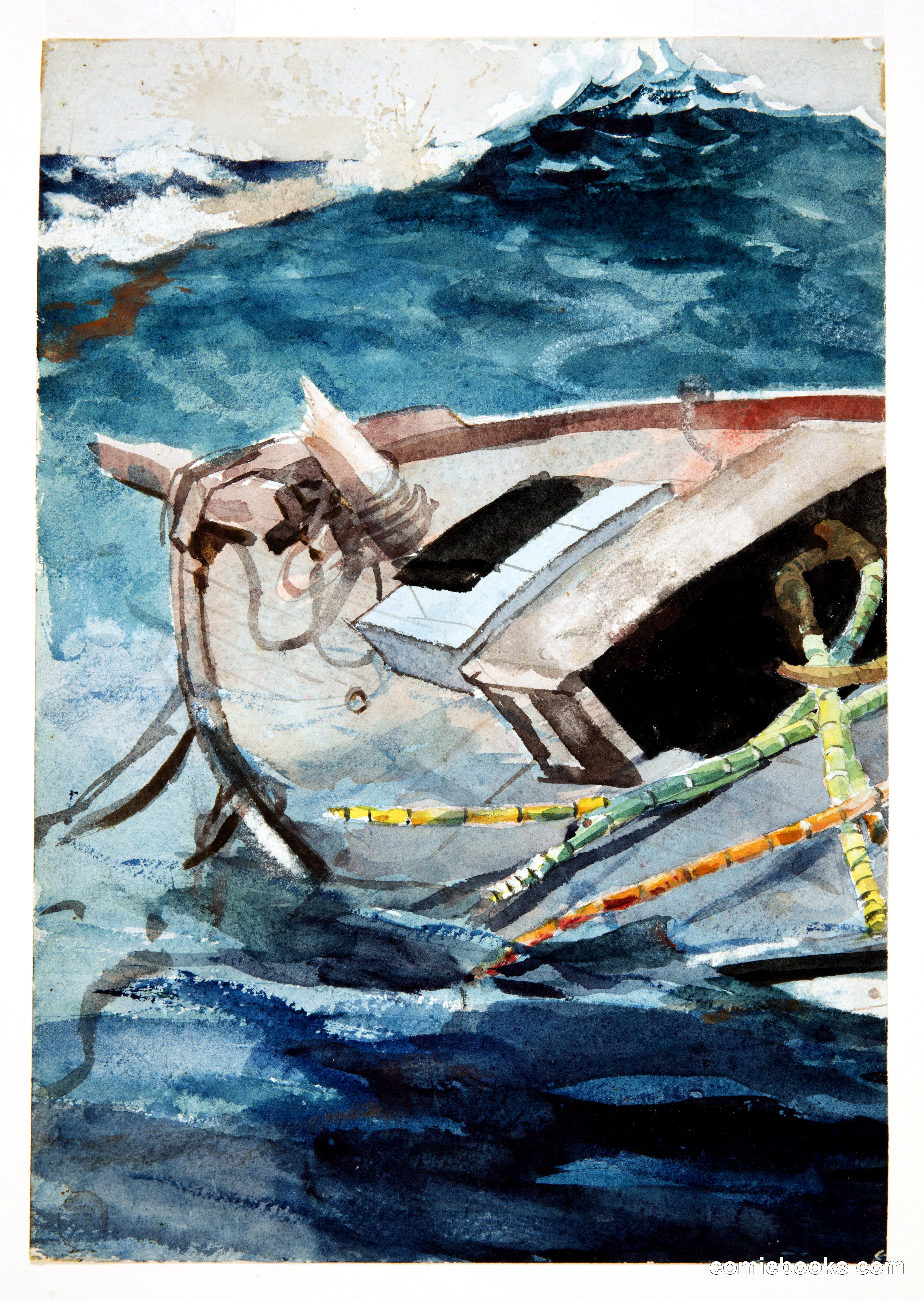 Study for 'The Gulf Stream'