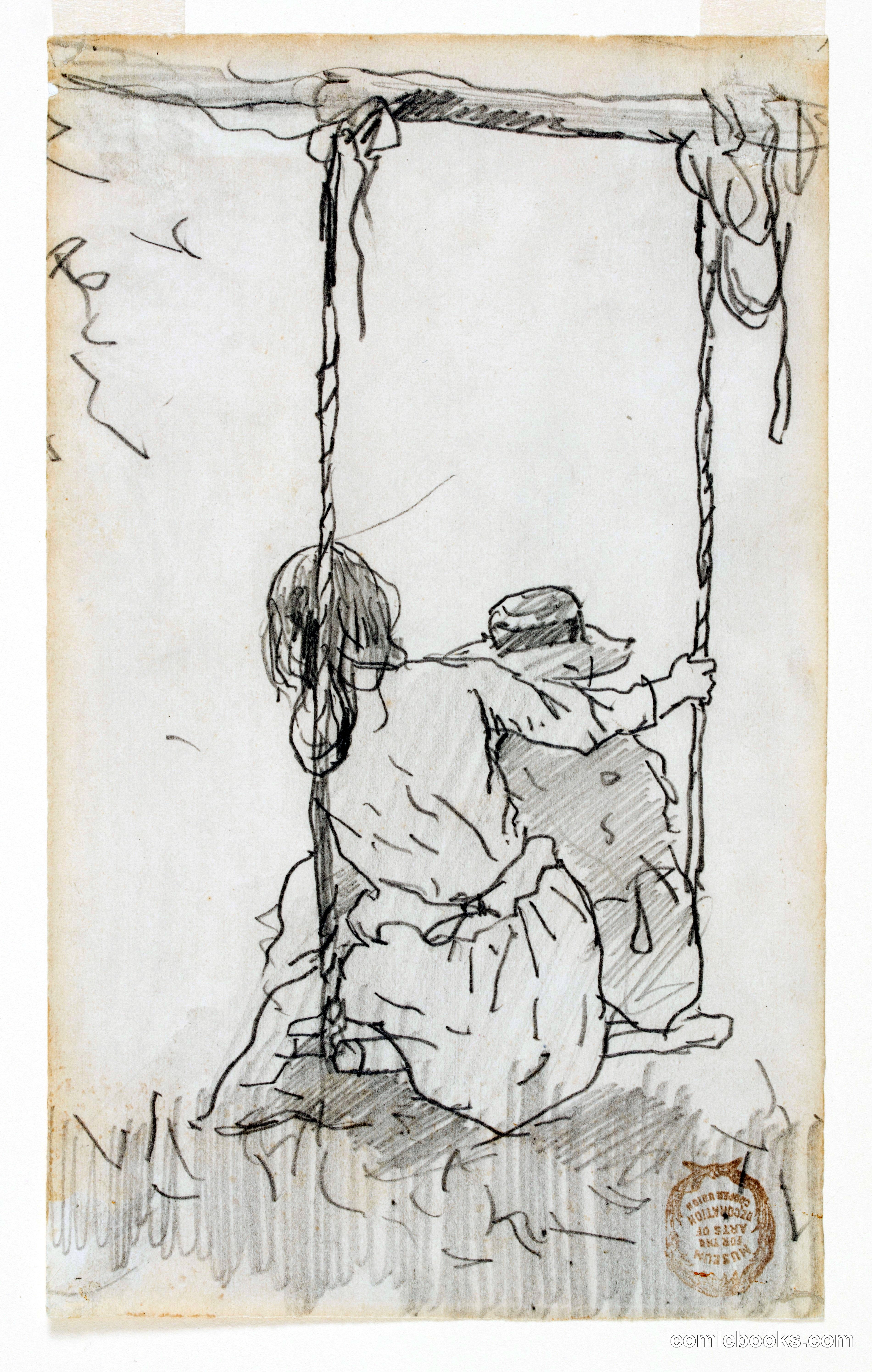 Two Girls on a Swing
