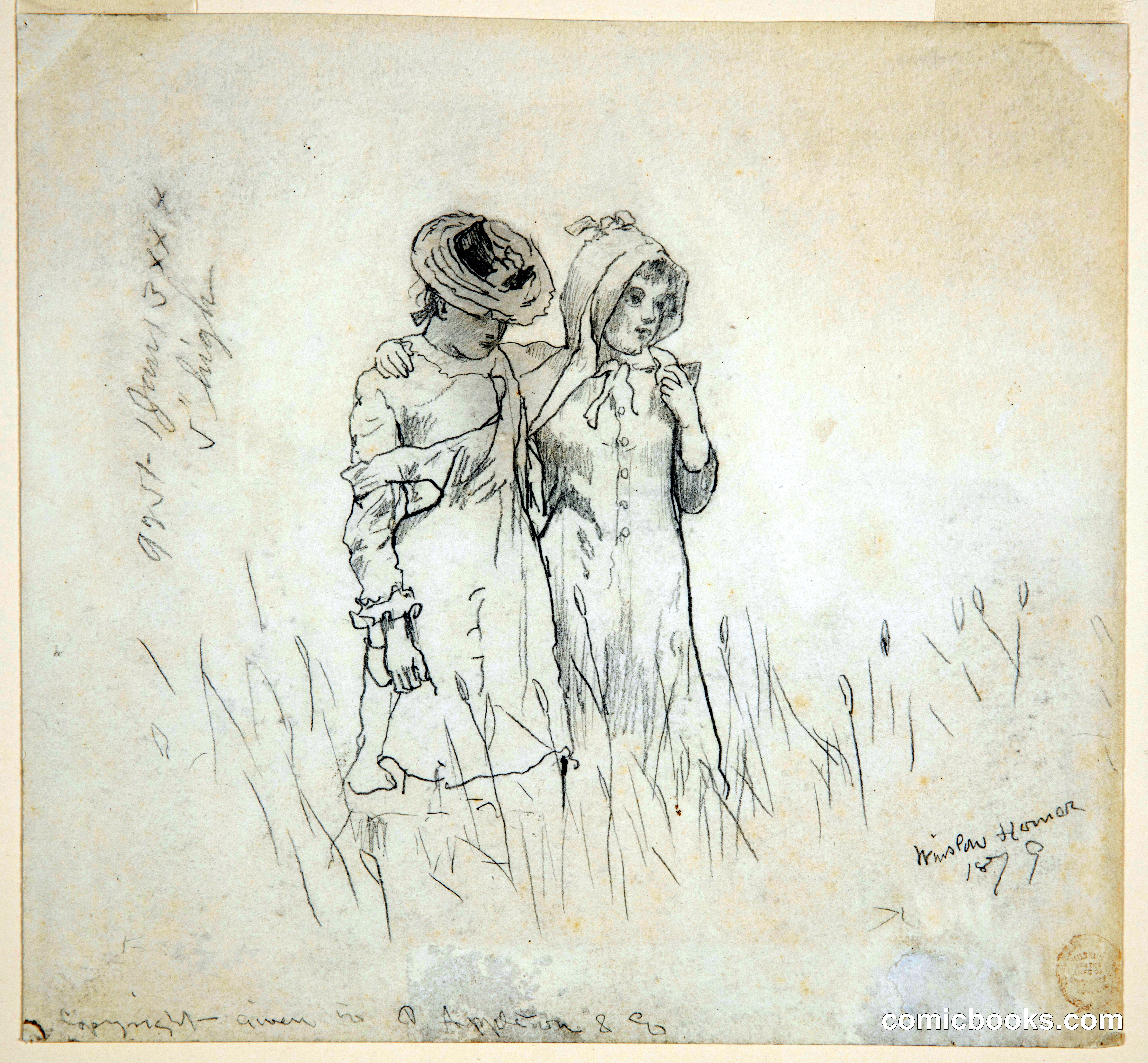Two Girls in a Field