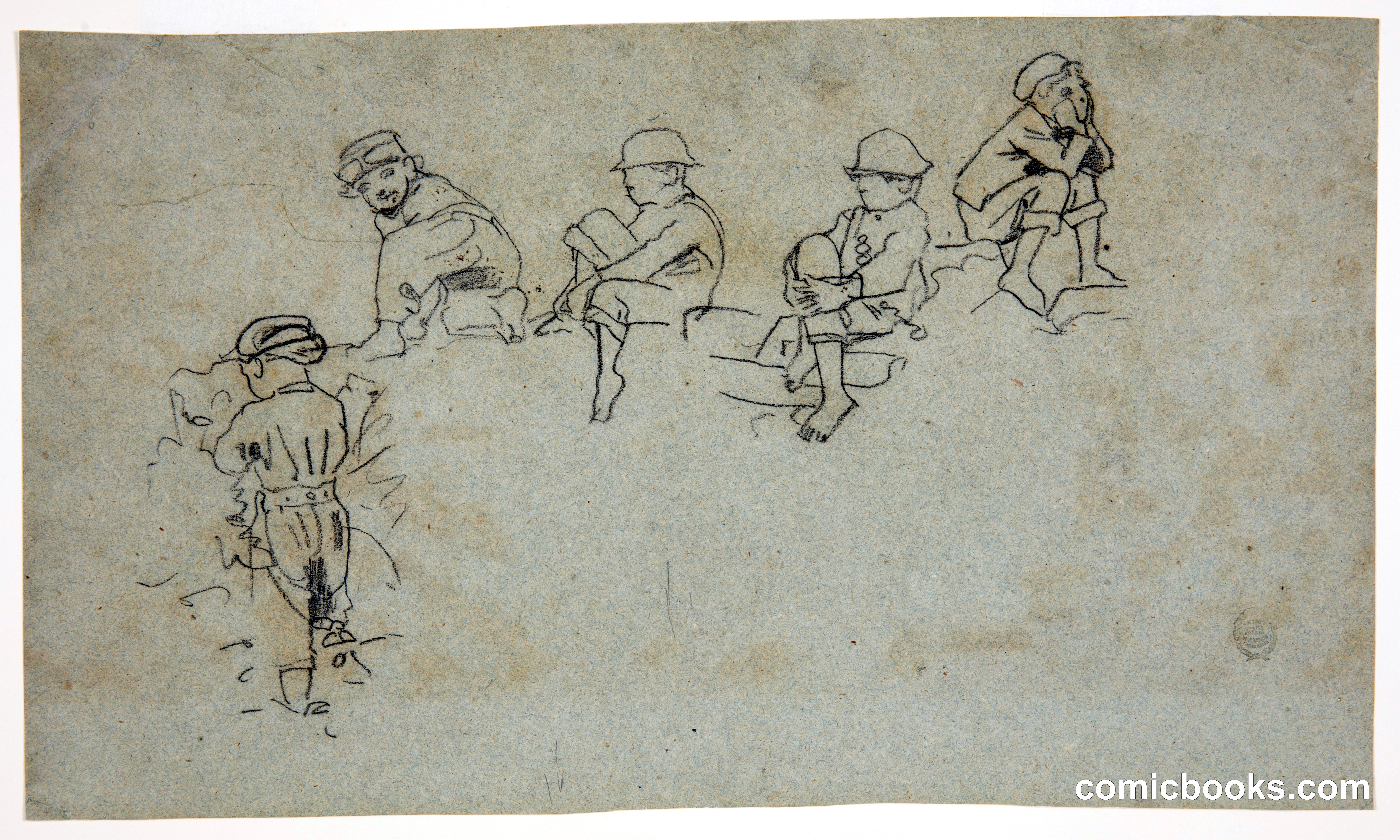 Five Sketches of Young Boys