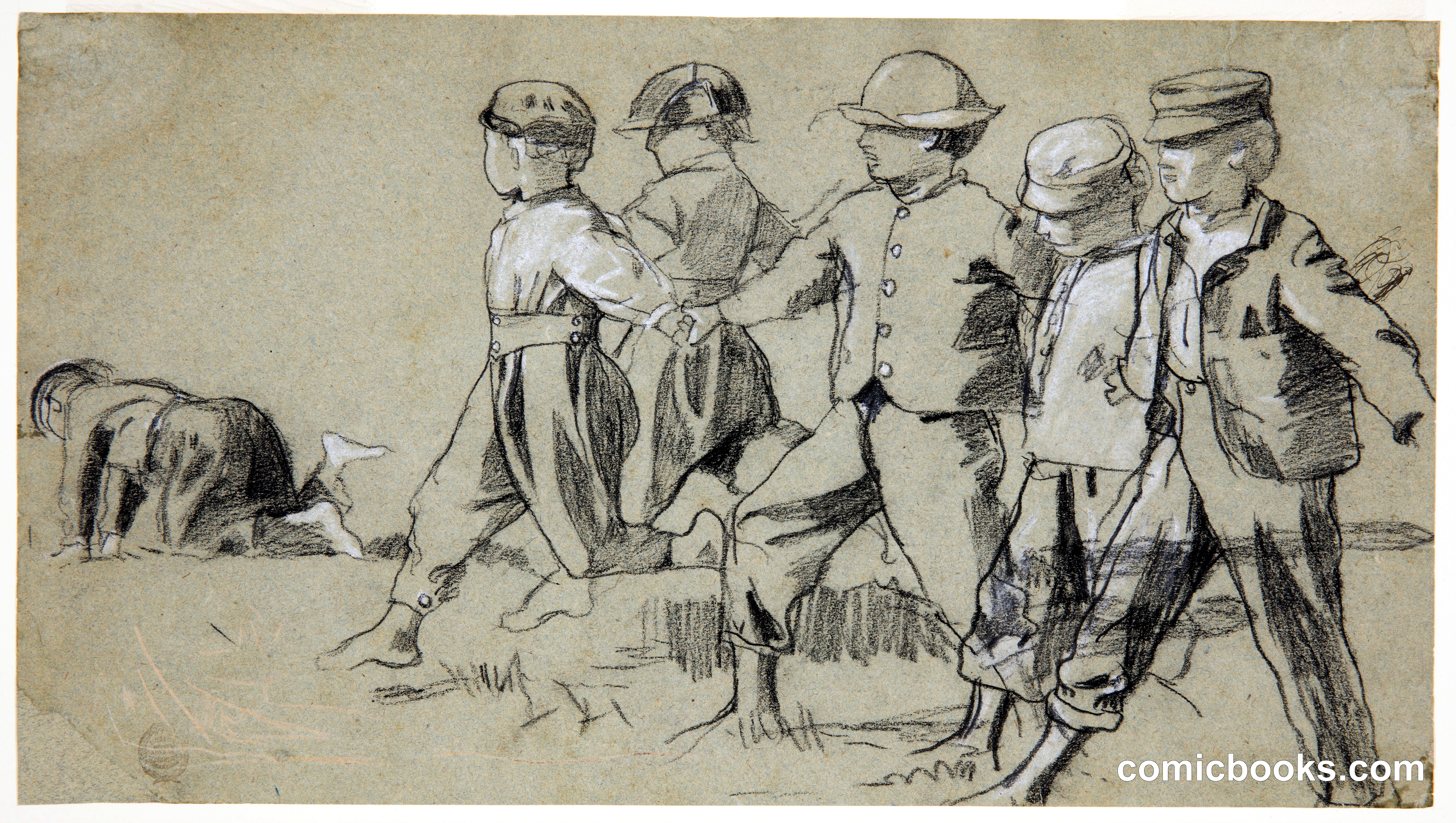Study for 'Snap the Whip'