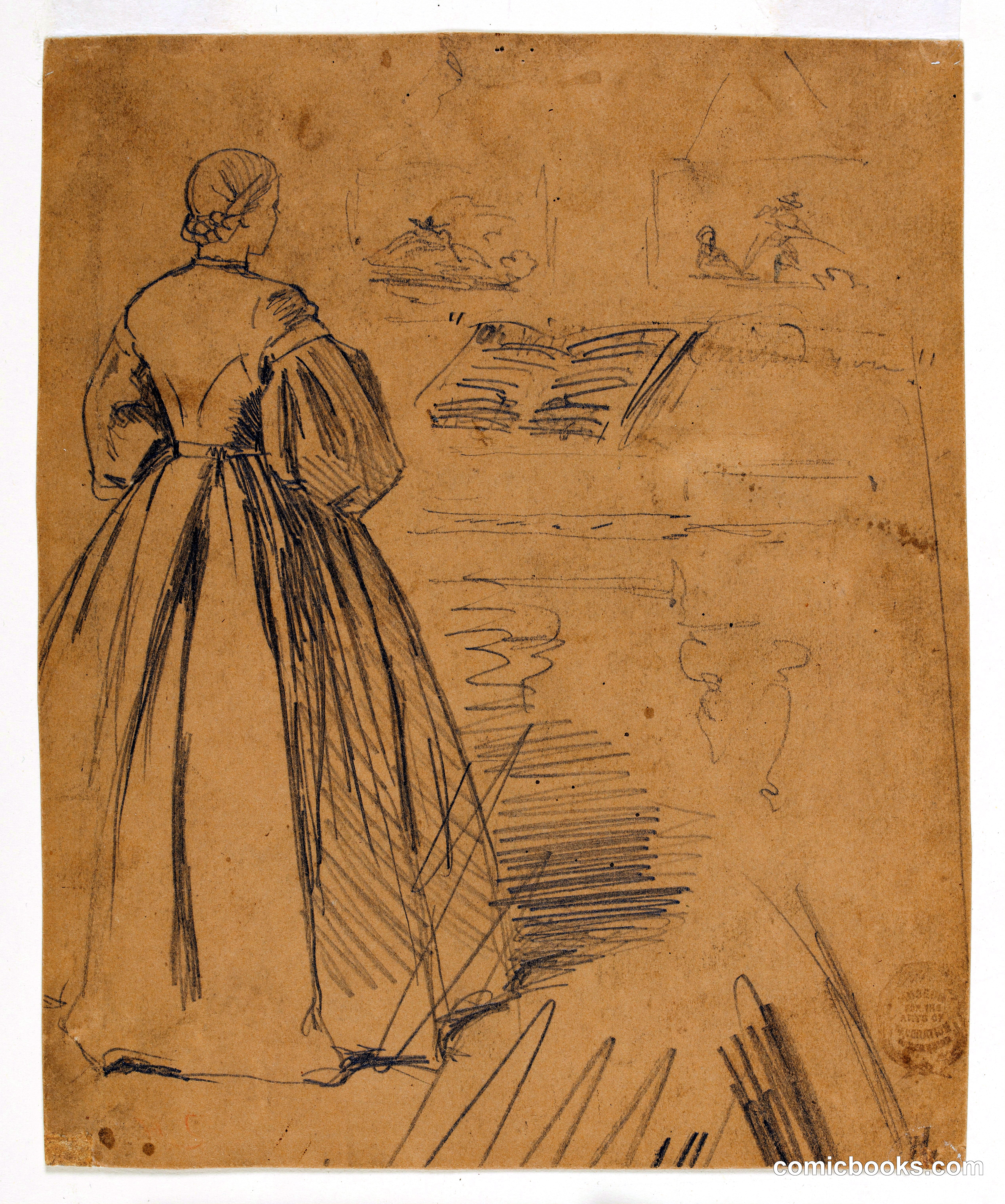 Woman Standing Before a Piano