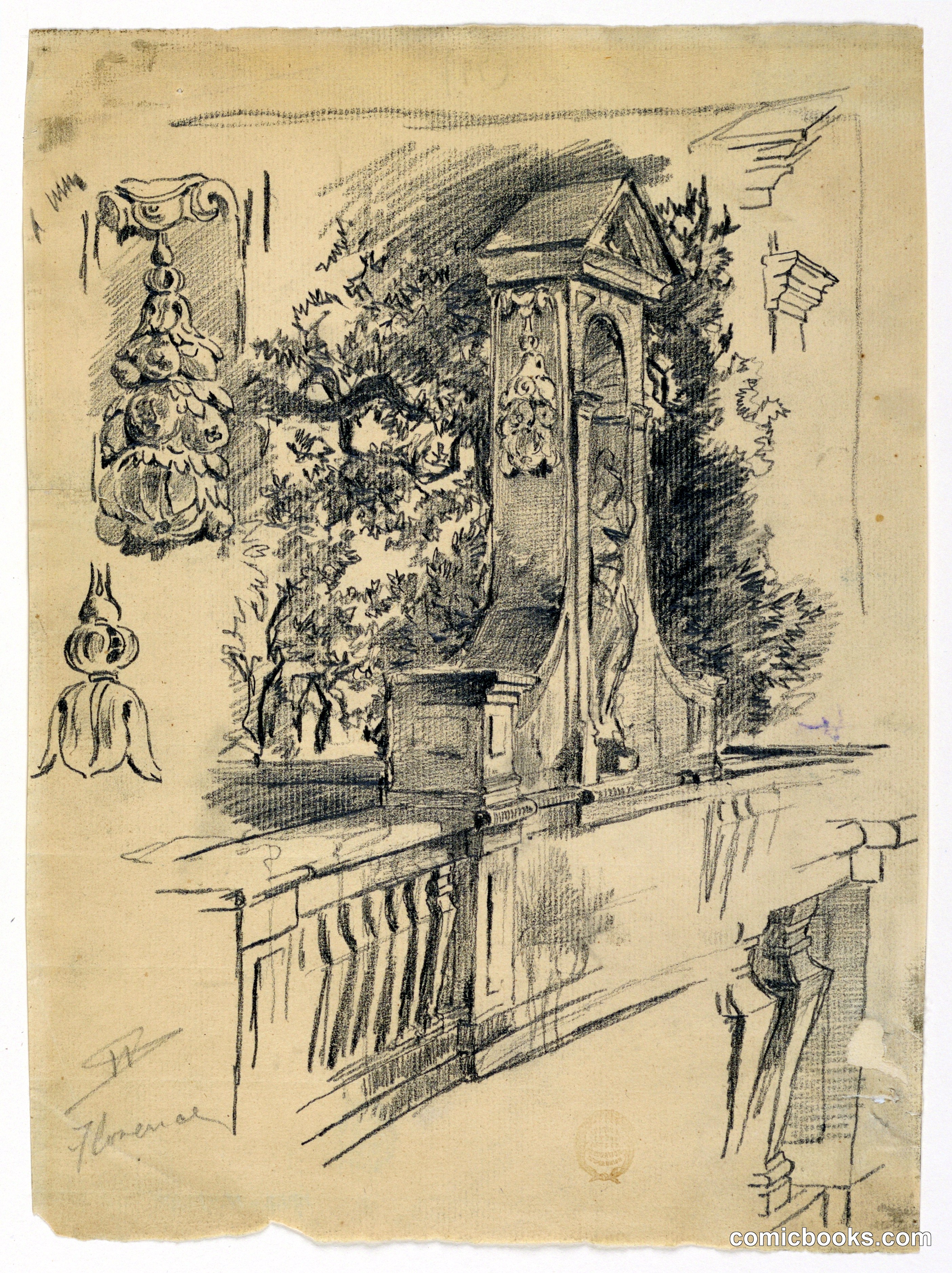 Studies from a Bridge in Florence, Italy