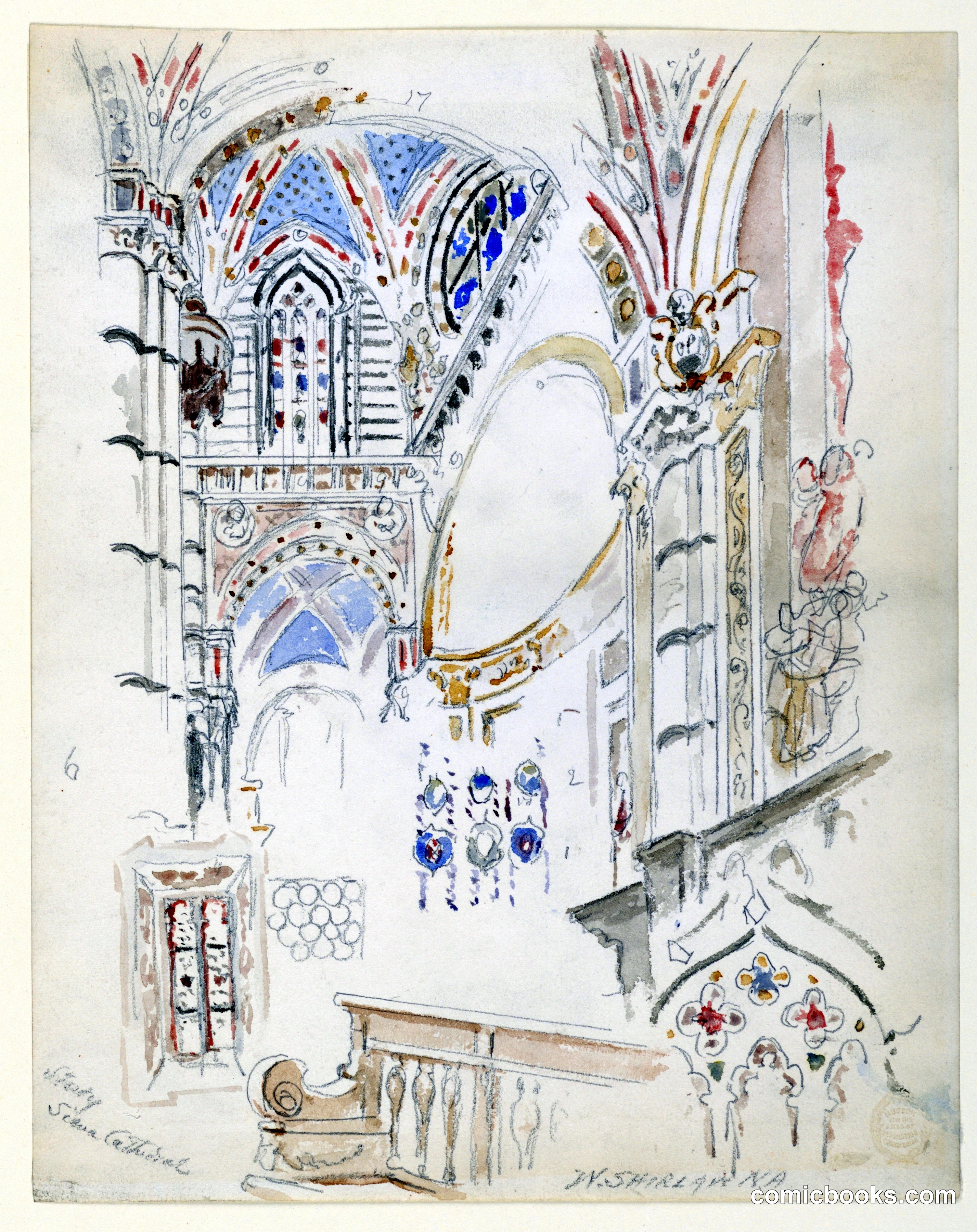 Study of Siena Cathedral