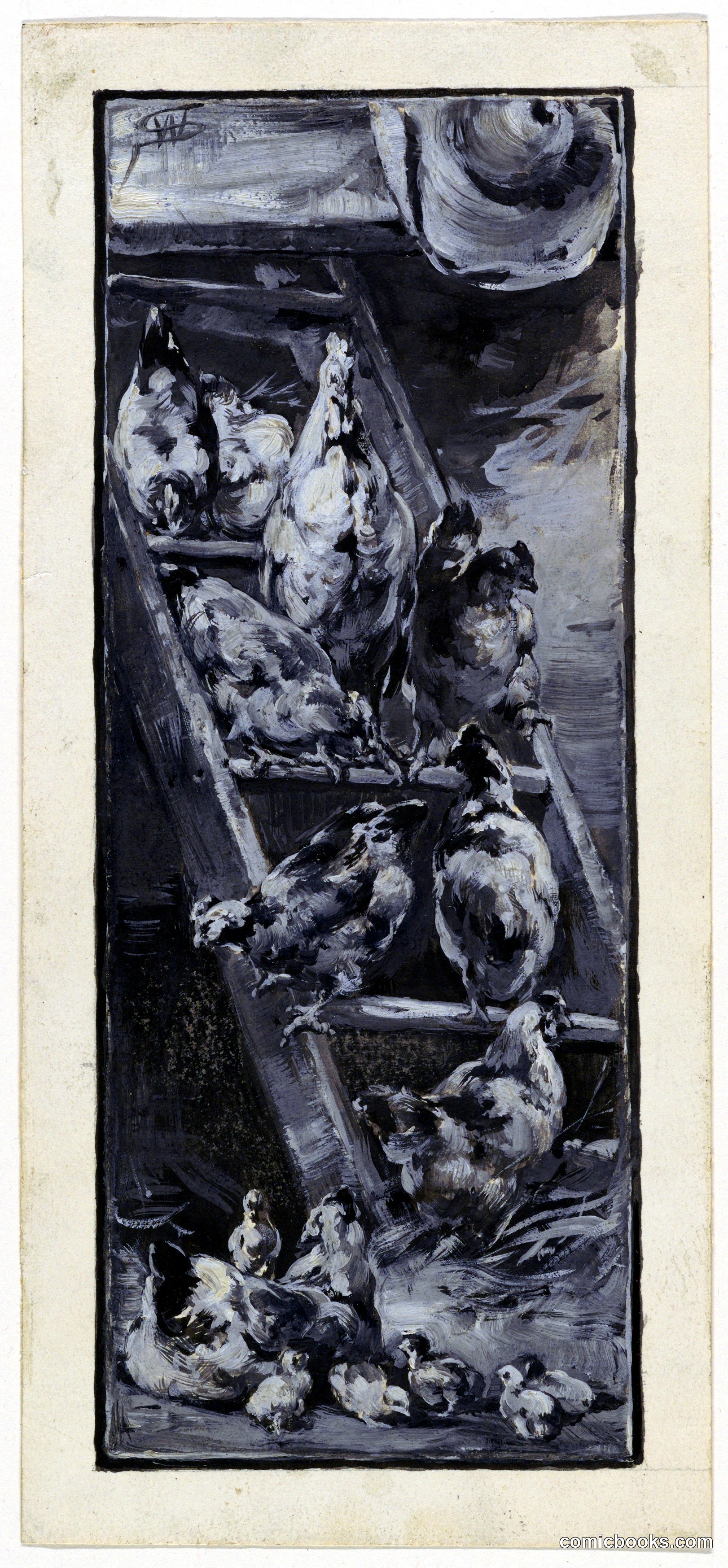 Cock and Chickens