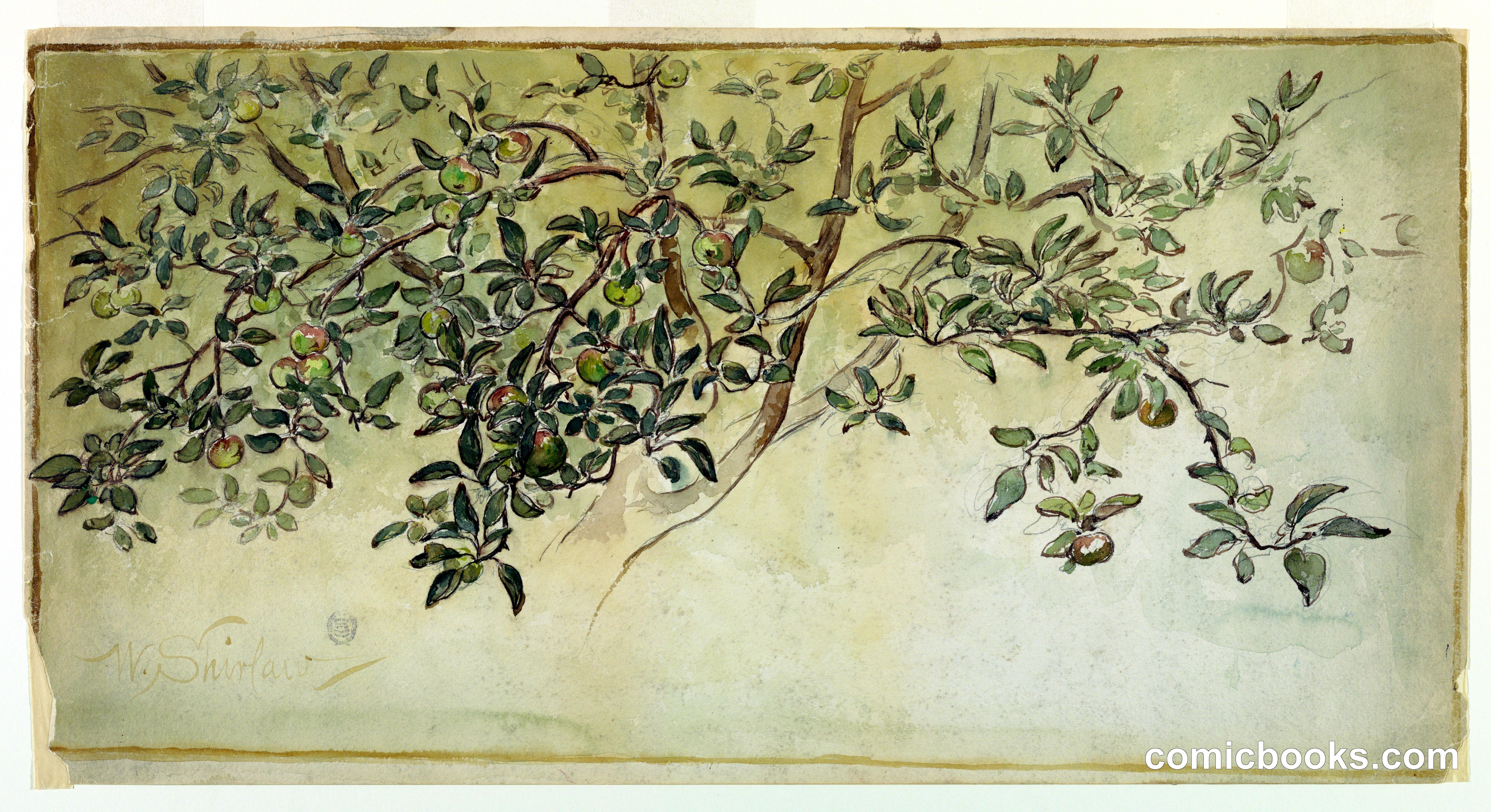 Apple Tree (Study for a Decorative Design)