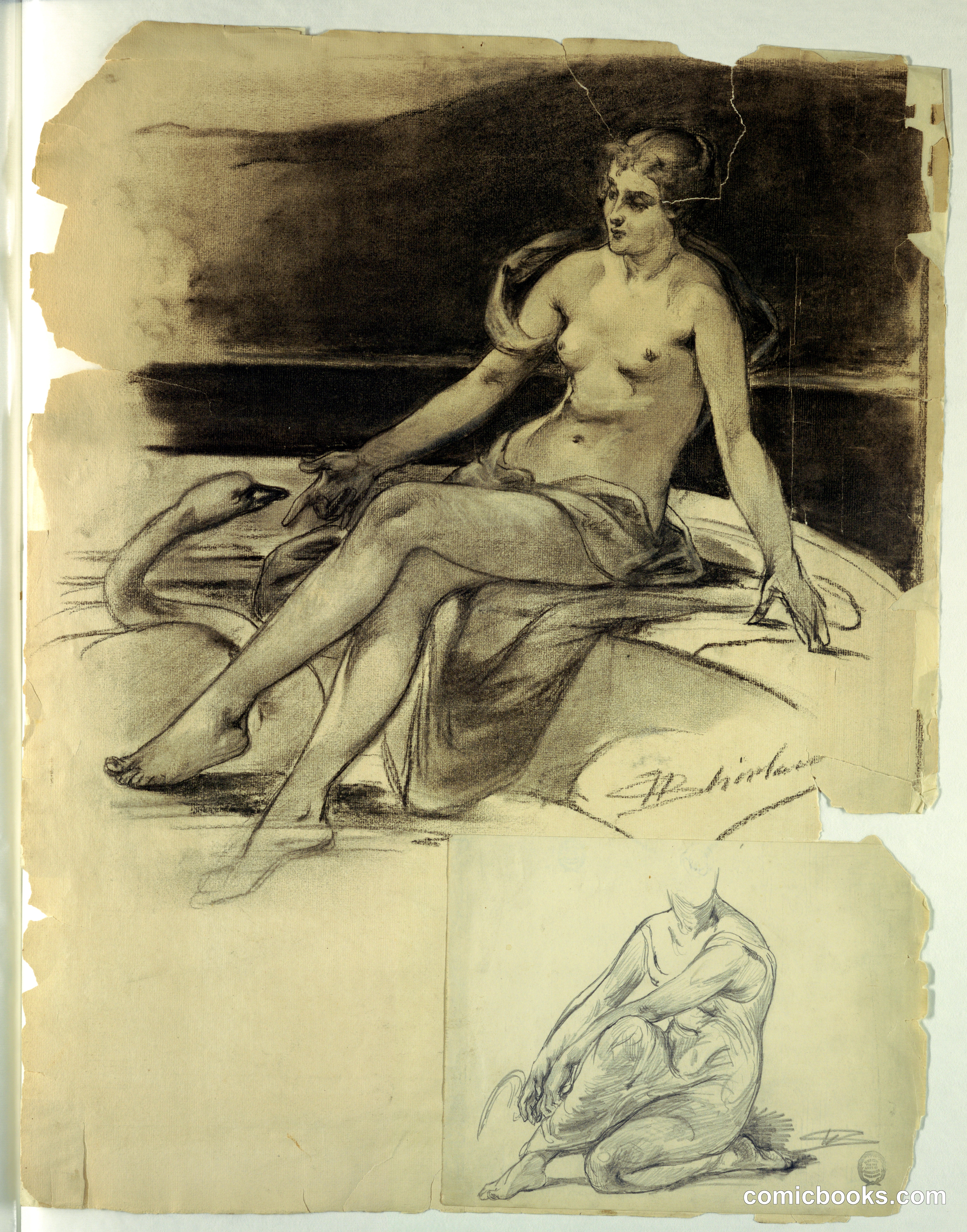 Girl with Swan