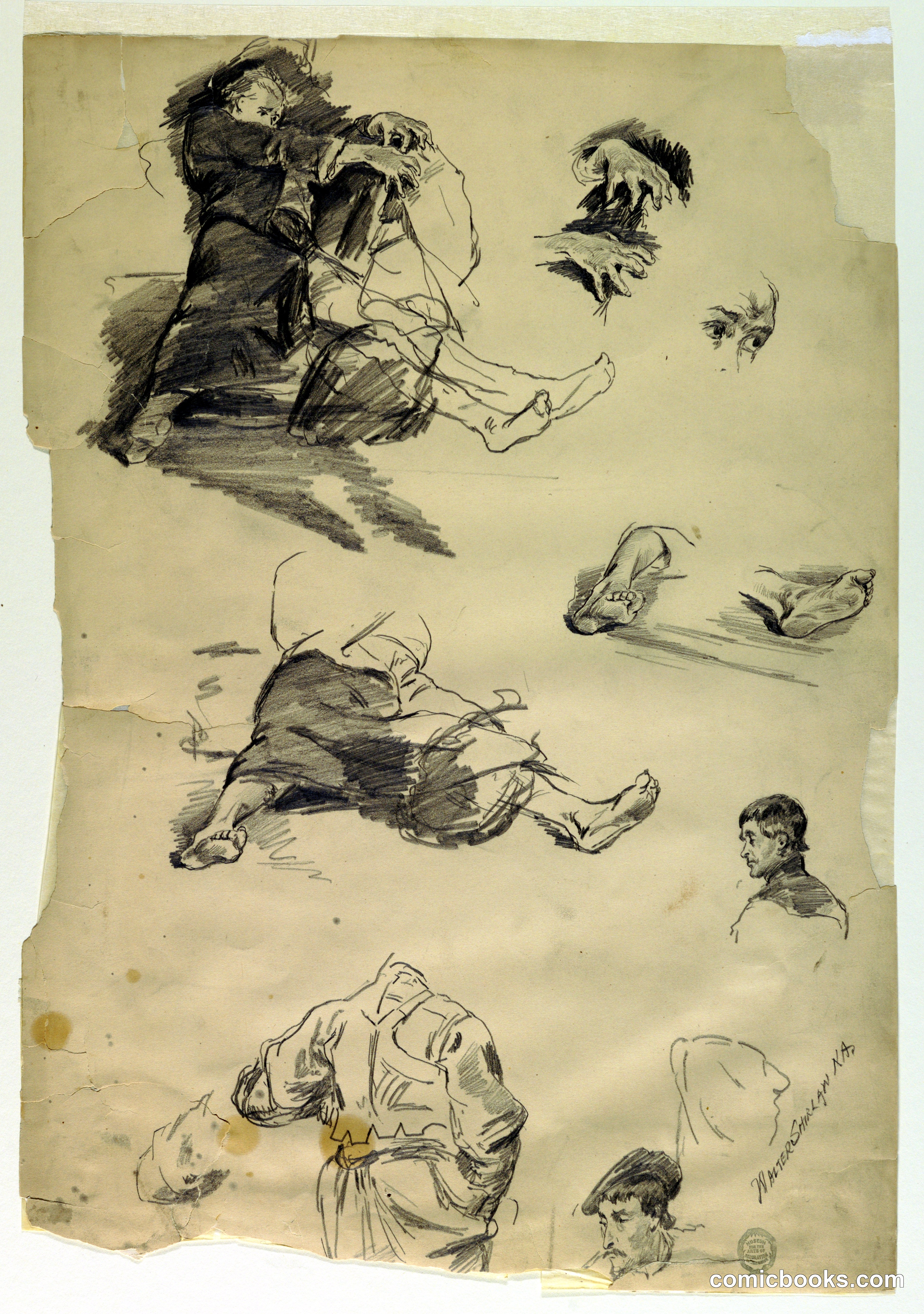 Studies of Figures for an Historical Representation