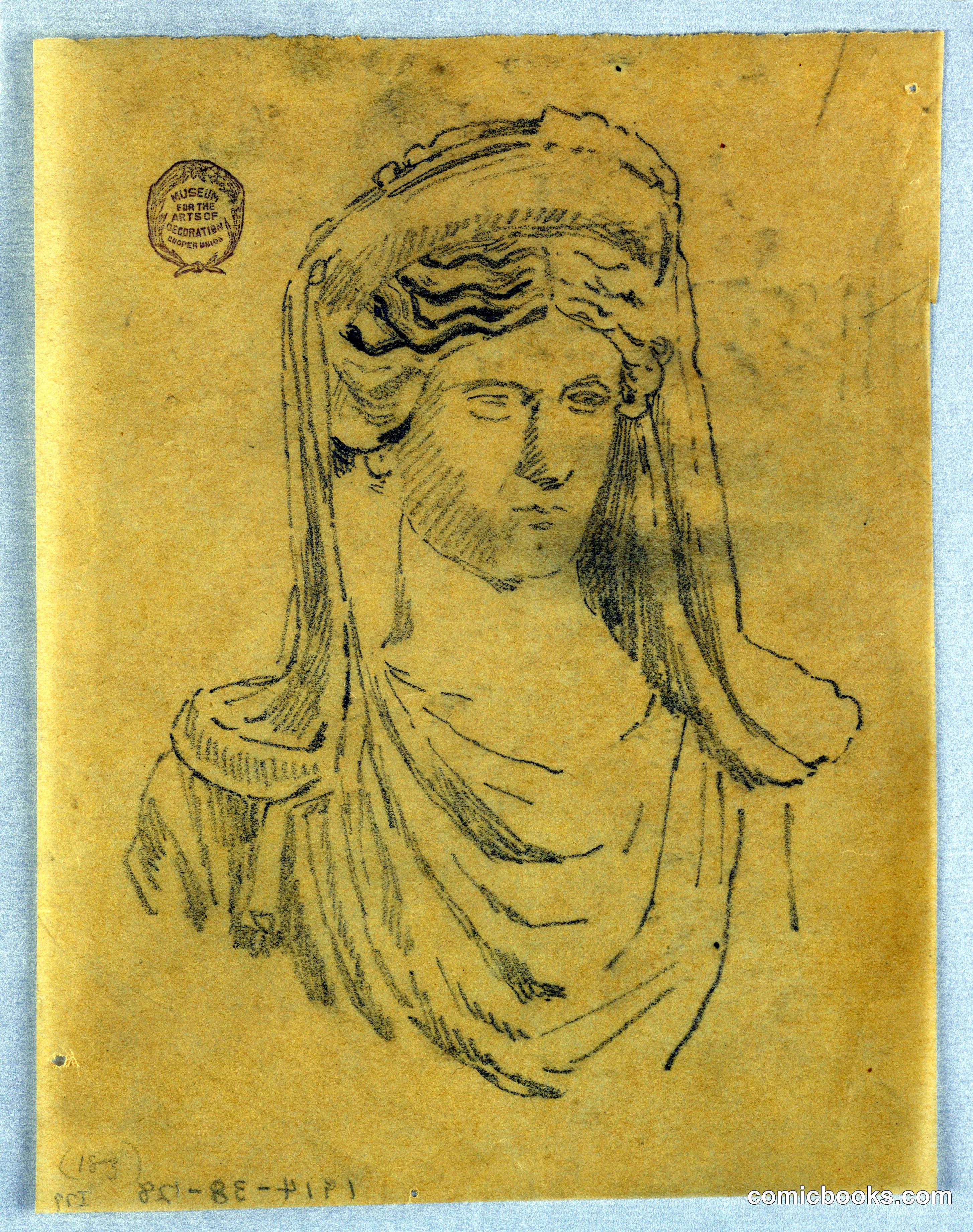 Sketch of Bust of a Woman