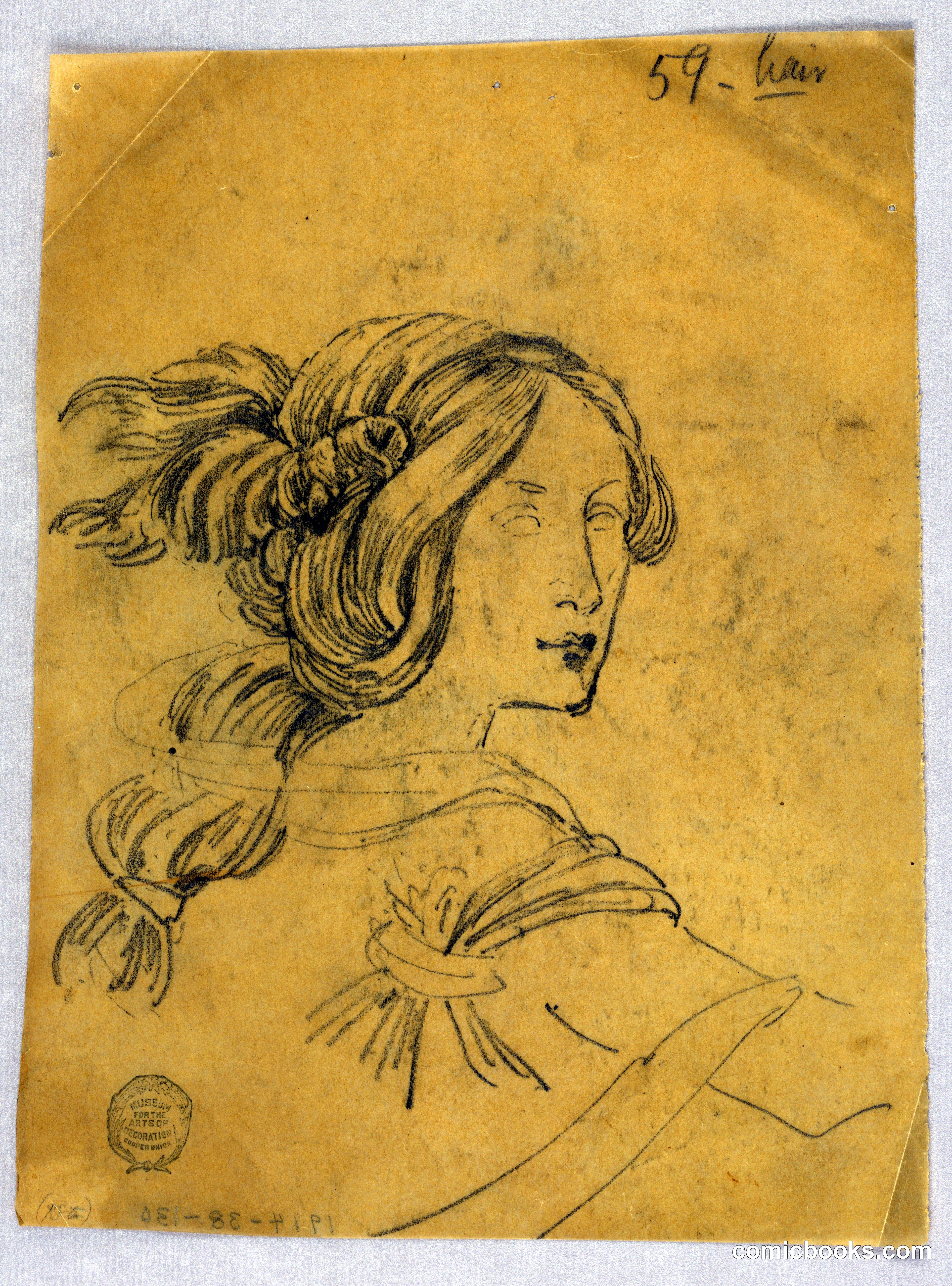 Study of Woman's Head and Shoulders