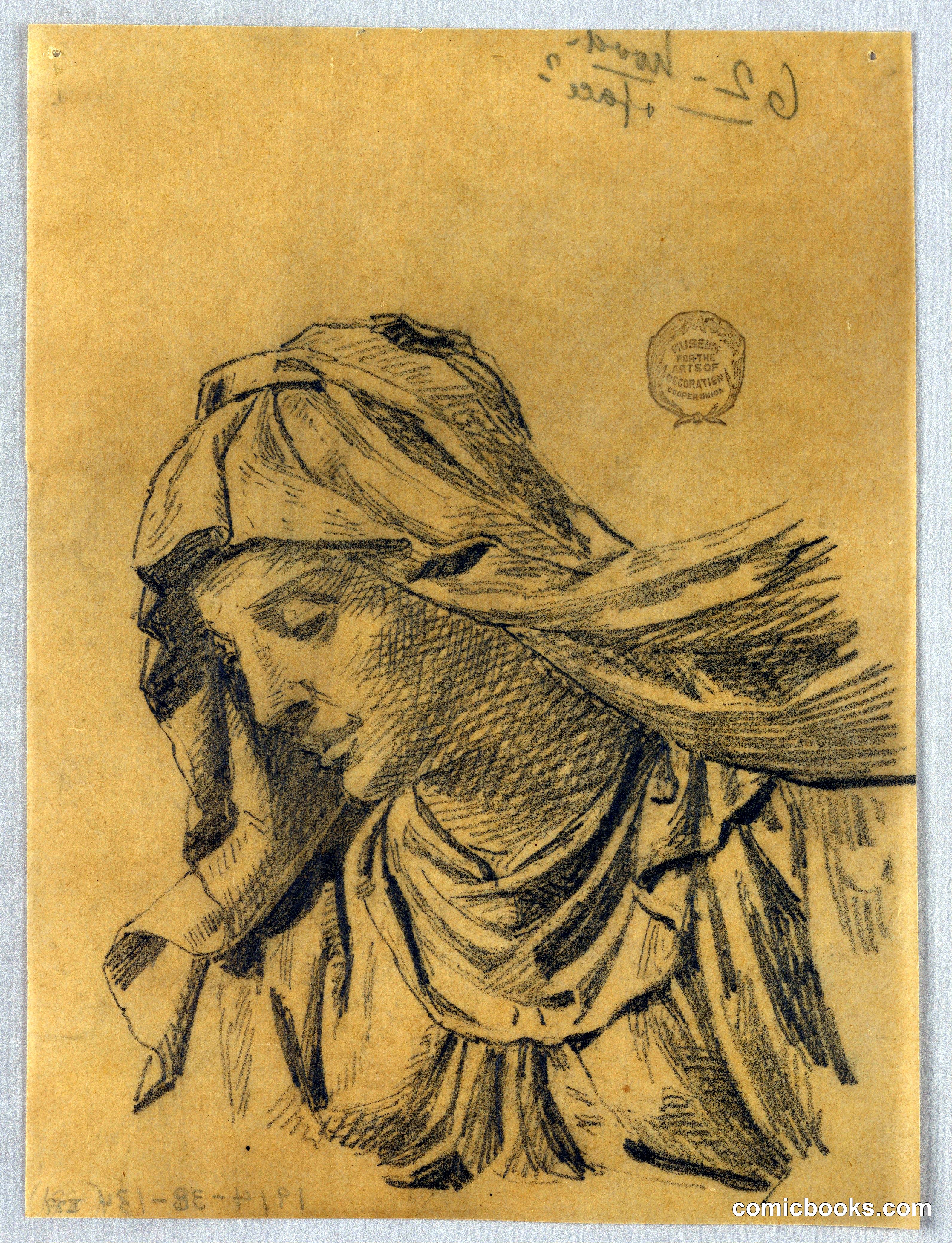 Study for Bust of the Madonna