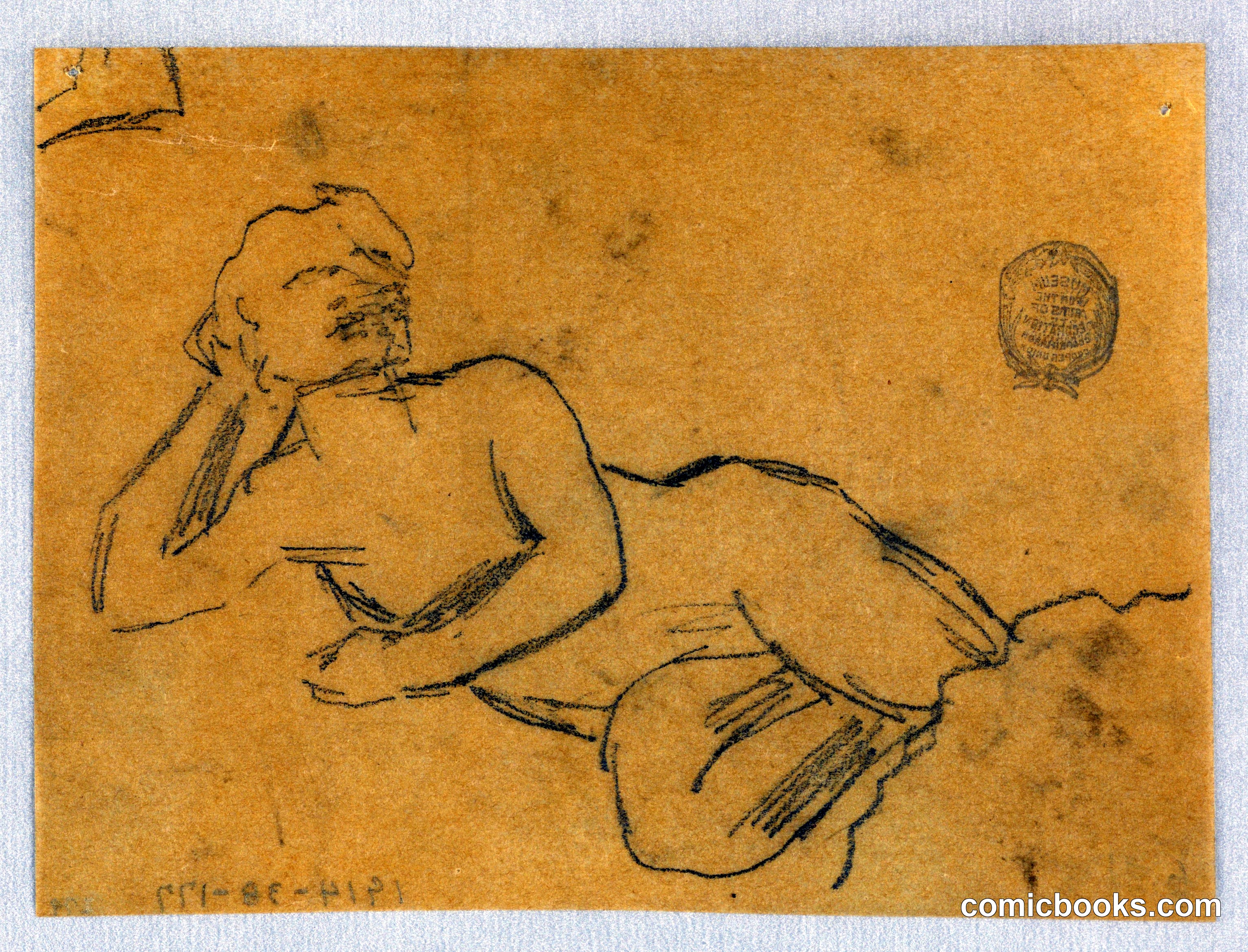 Sketch of a Female Nude