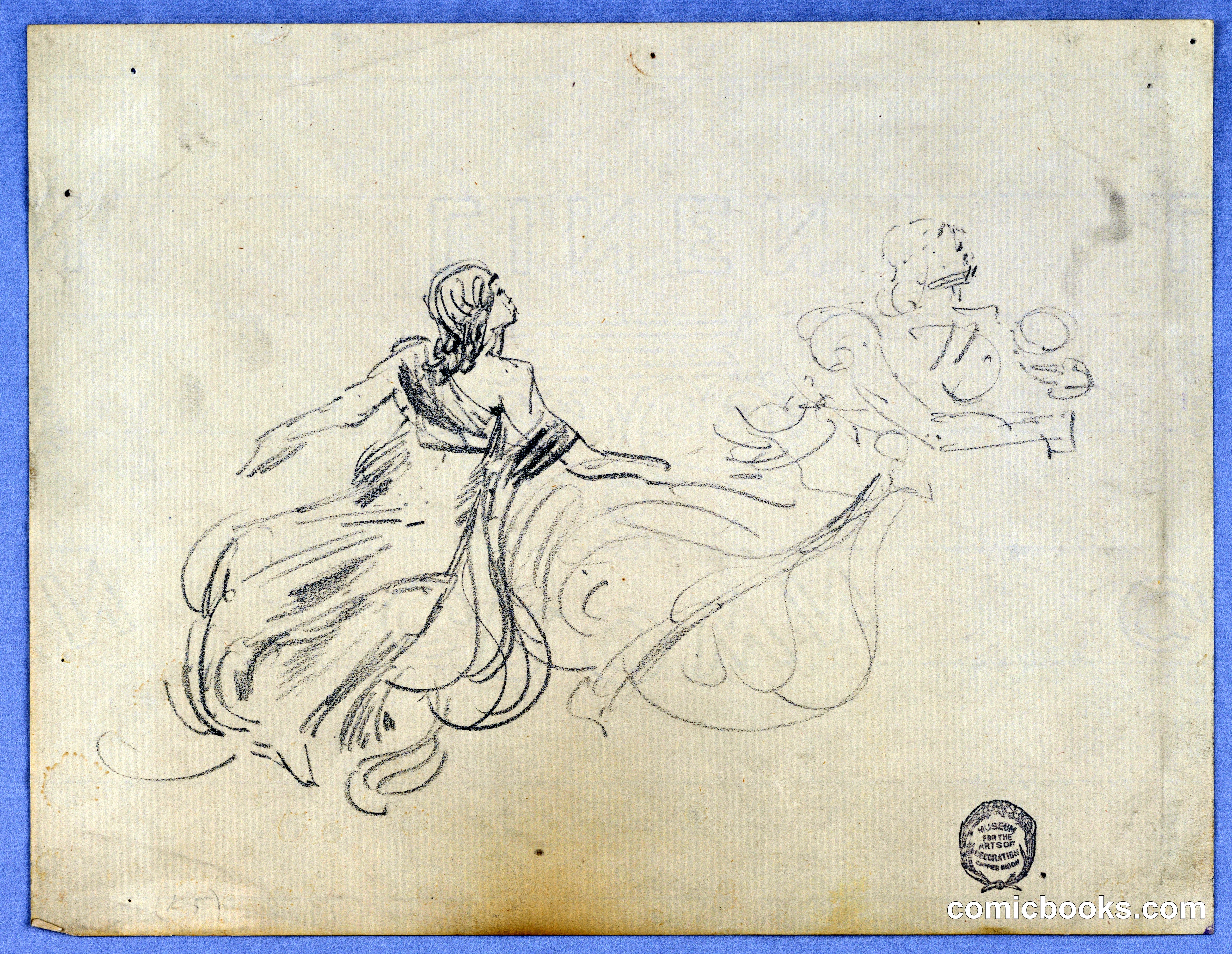 Sketch of Two Female Figures