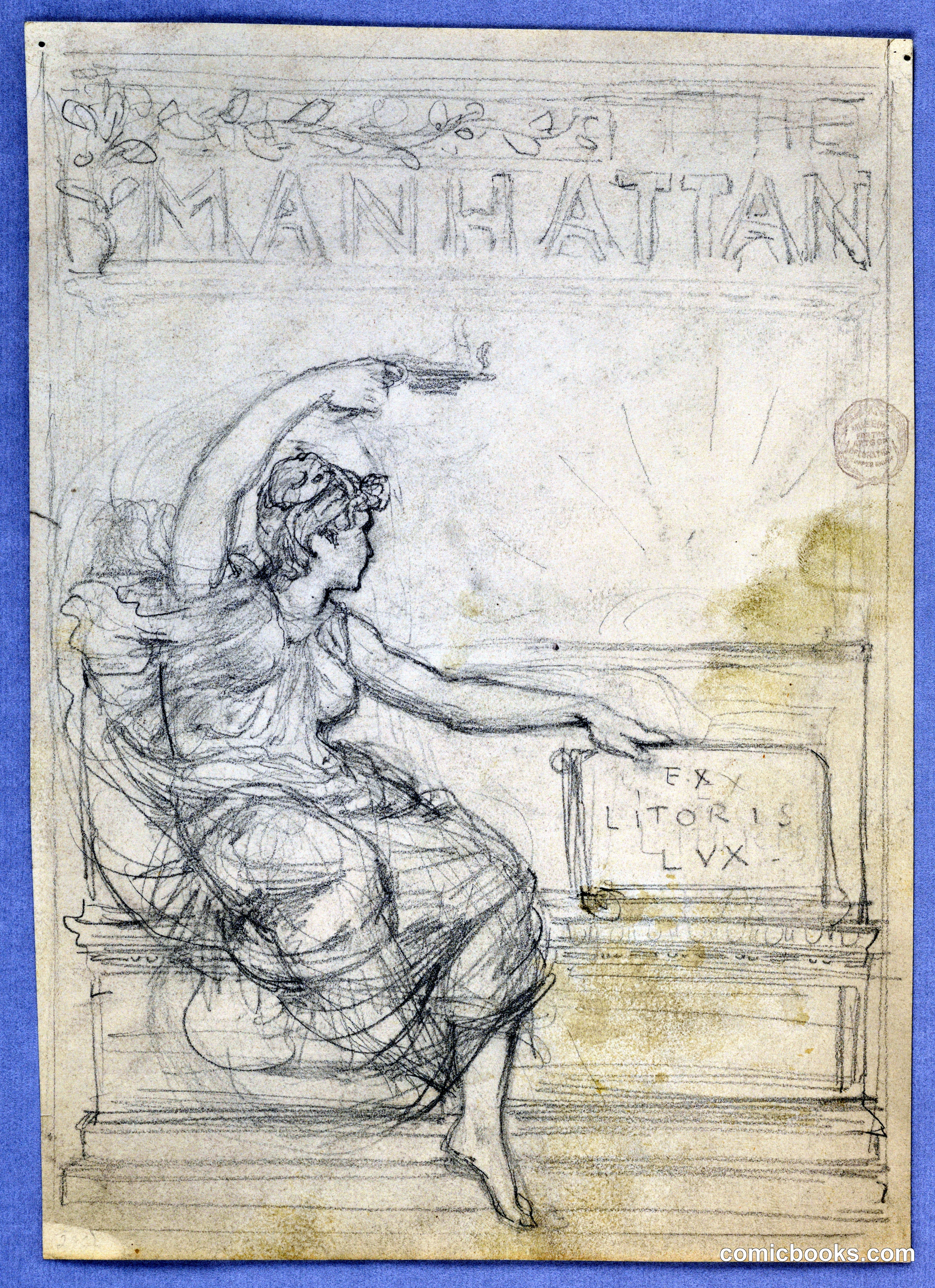 Design for the Cover of the Manhattan Illustrated Monthly Magazine