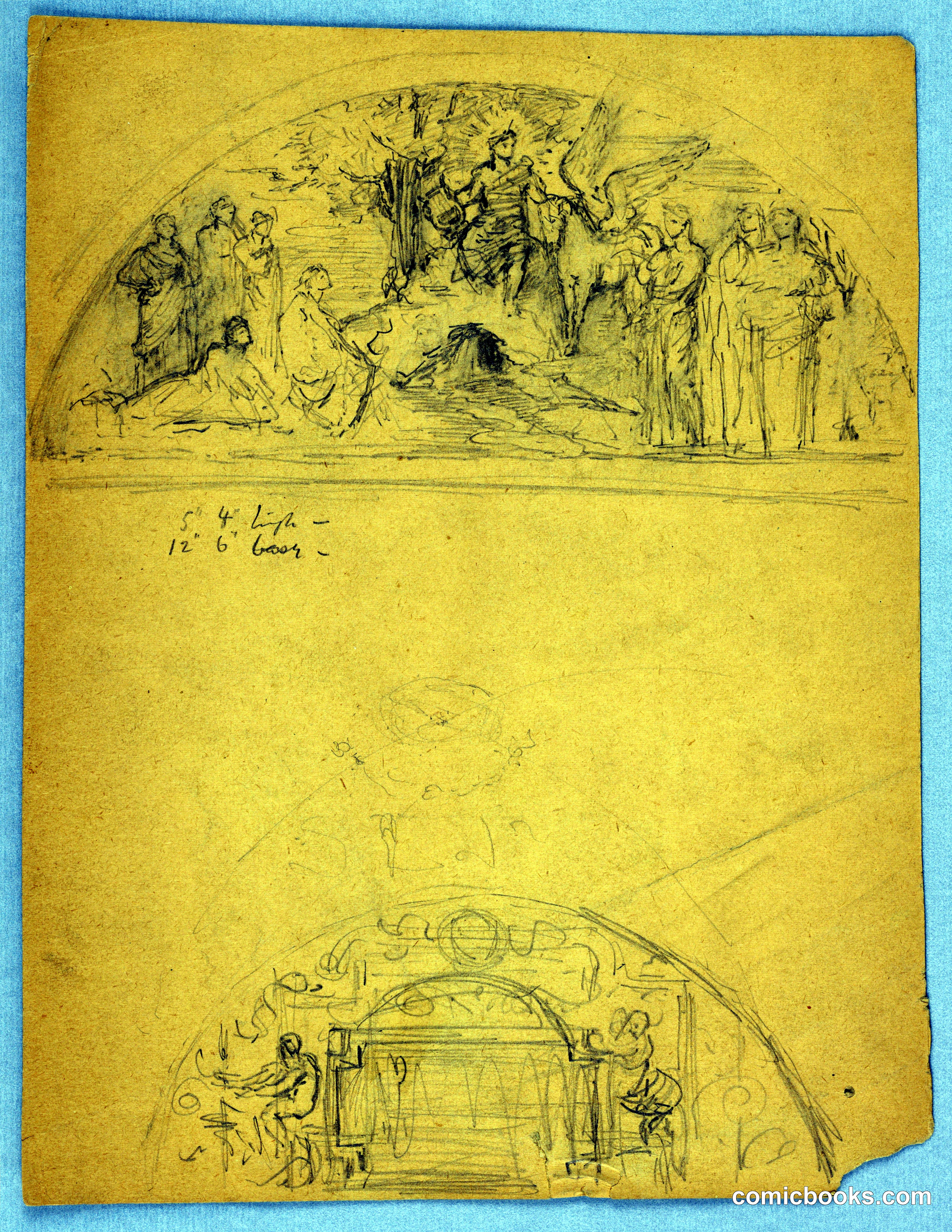 Sketches of Two Lunettes