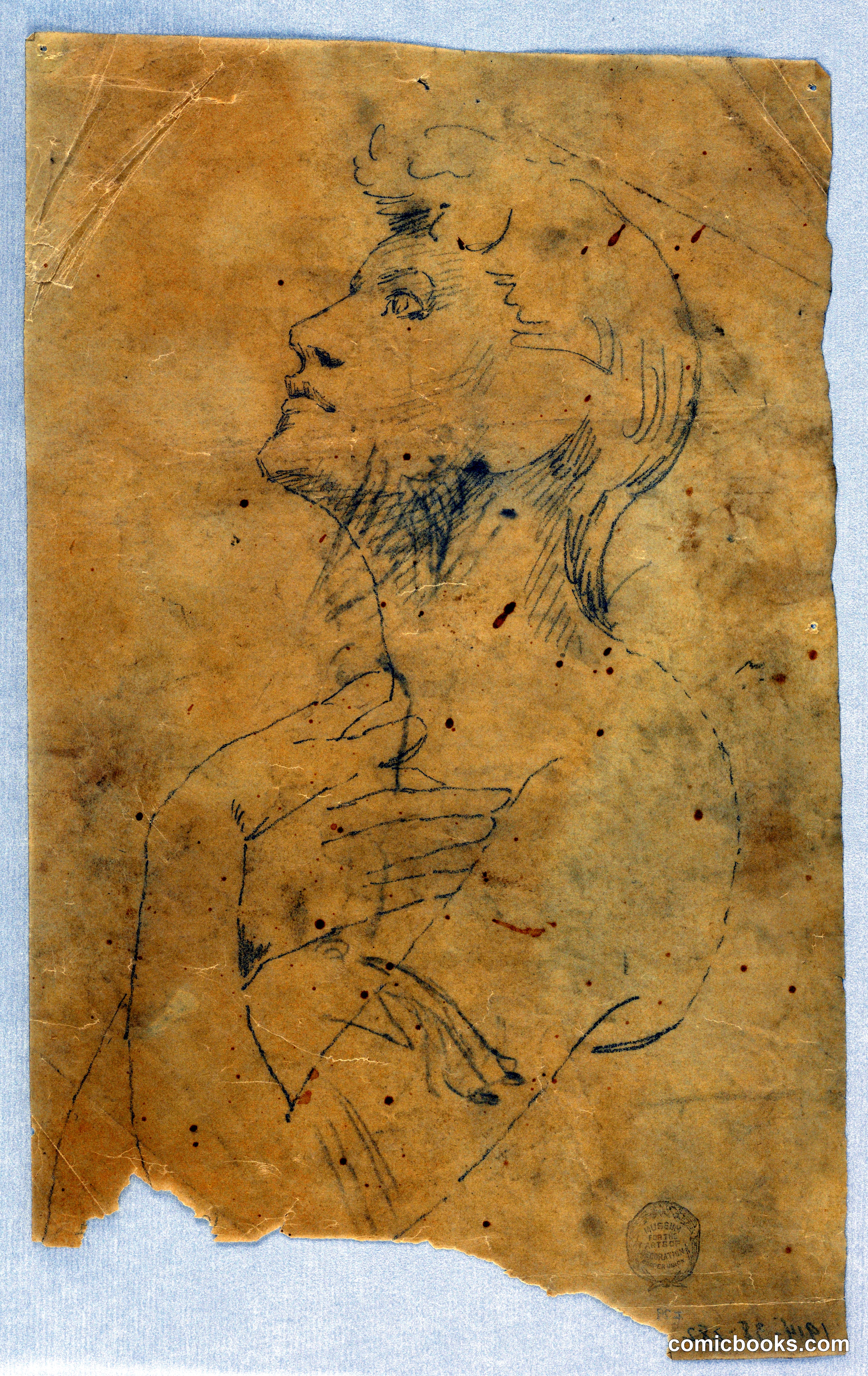 Sketch of Woman with Arms Crossed
