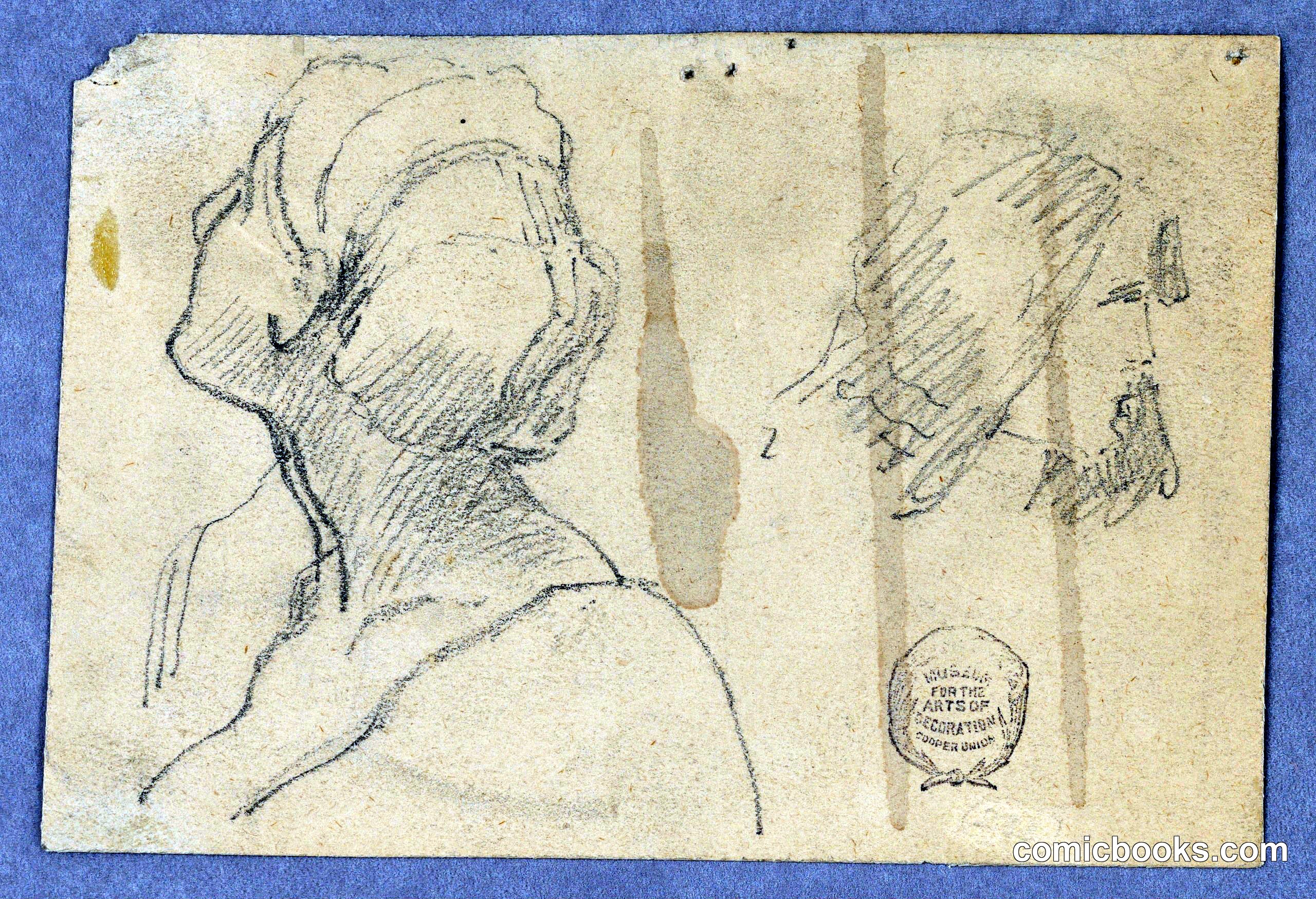 Two Sketches of a Woman's Head