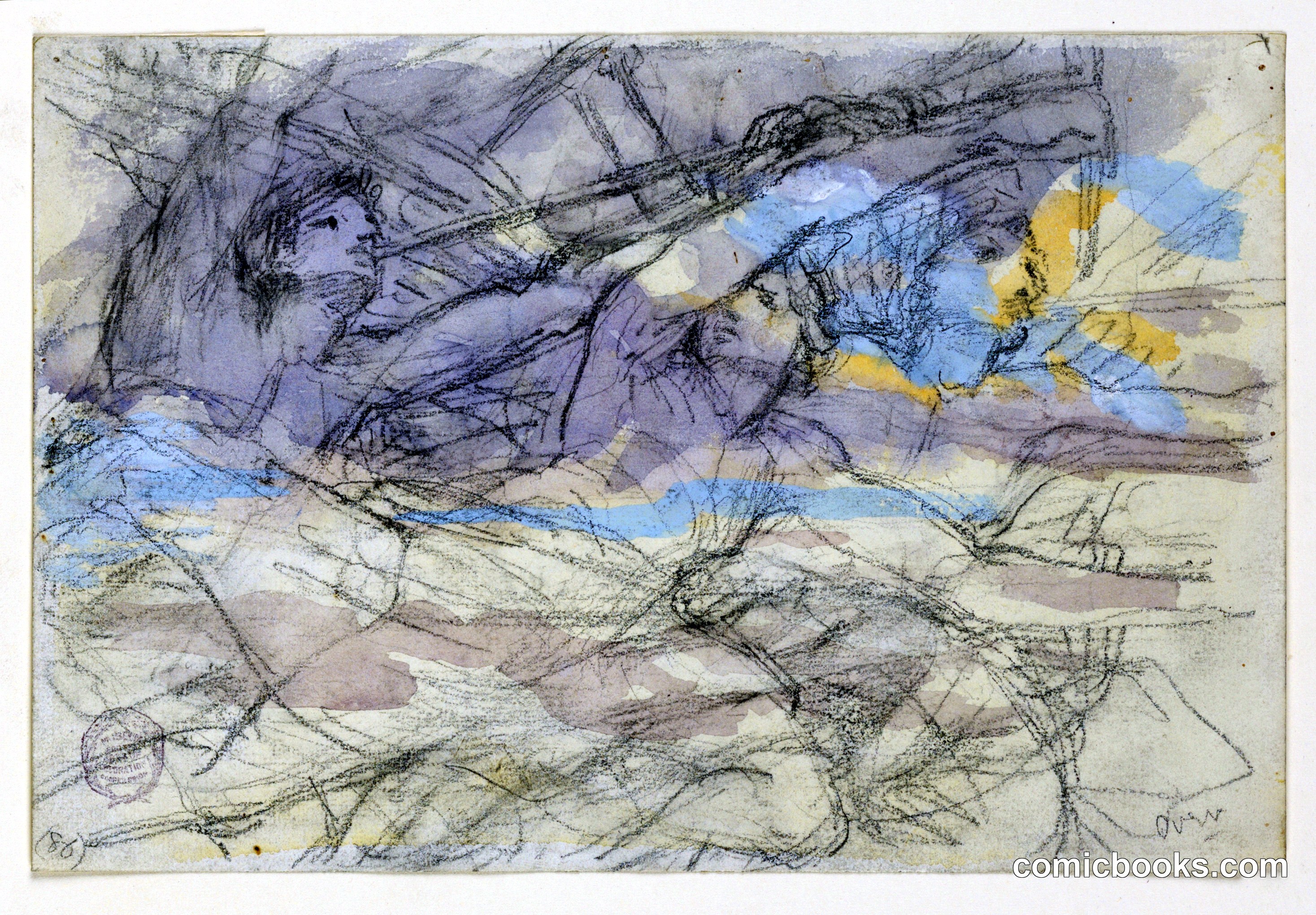 Sketches for Two Angels and Faith