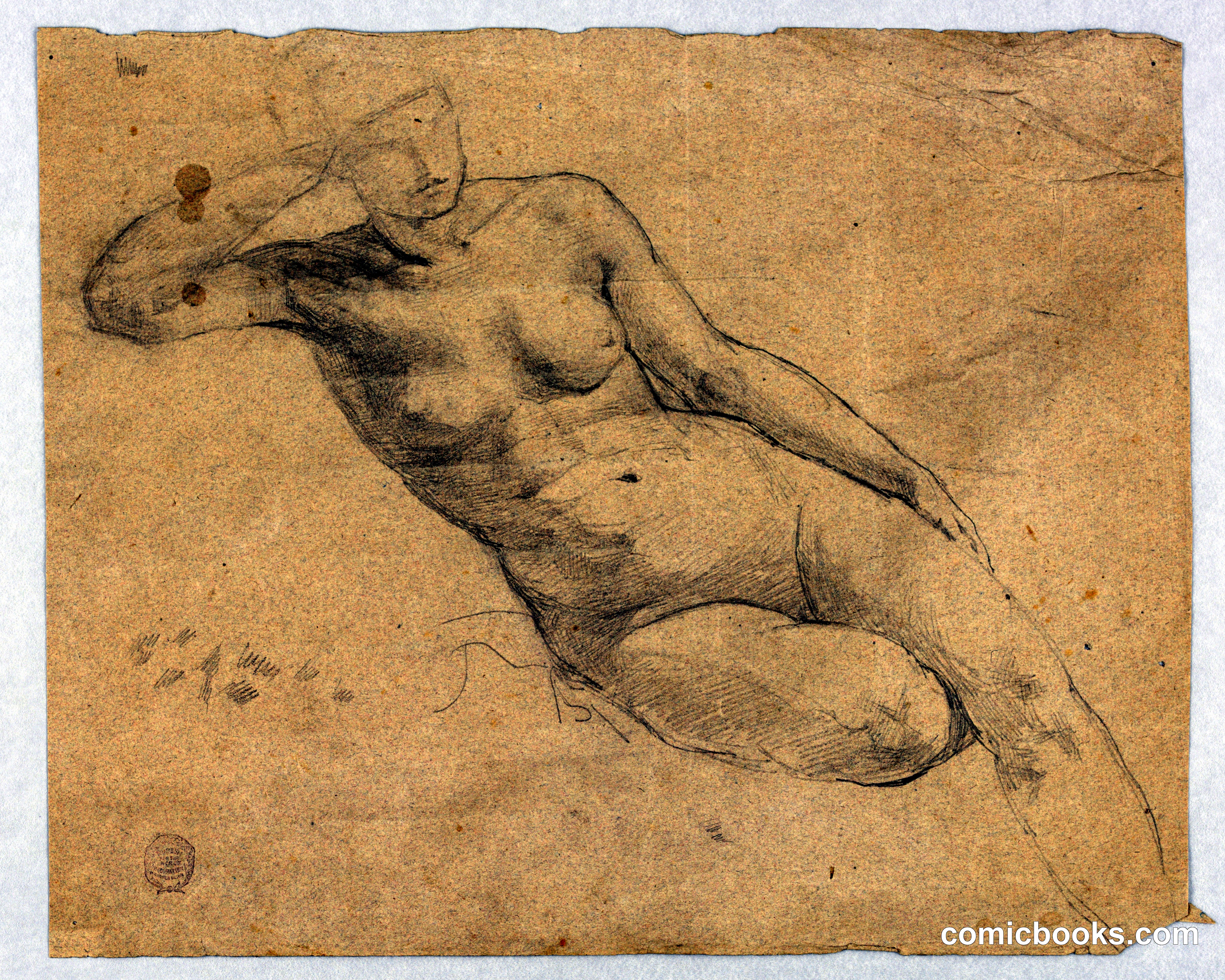 Study of a Reclining Female Nude